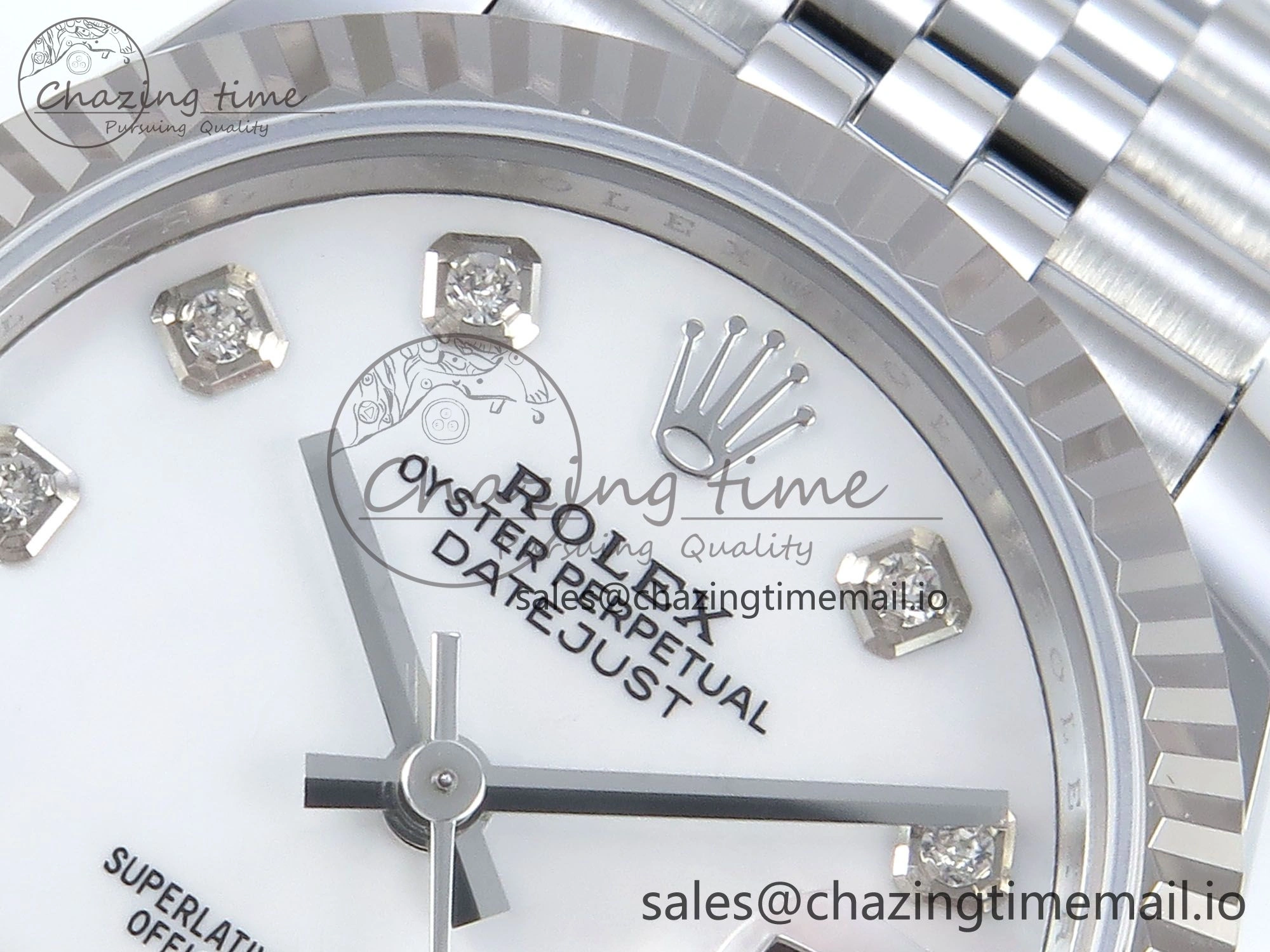 DateJust 31 278274 ARF 1:1 Best Edition 904L Steel White MOP Diamonds Dial on SS Jubilee Bracelet ETA 2688