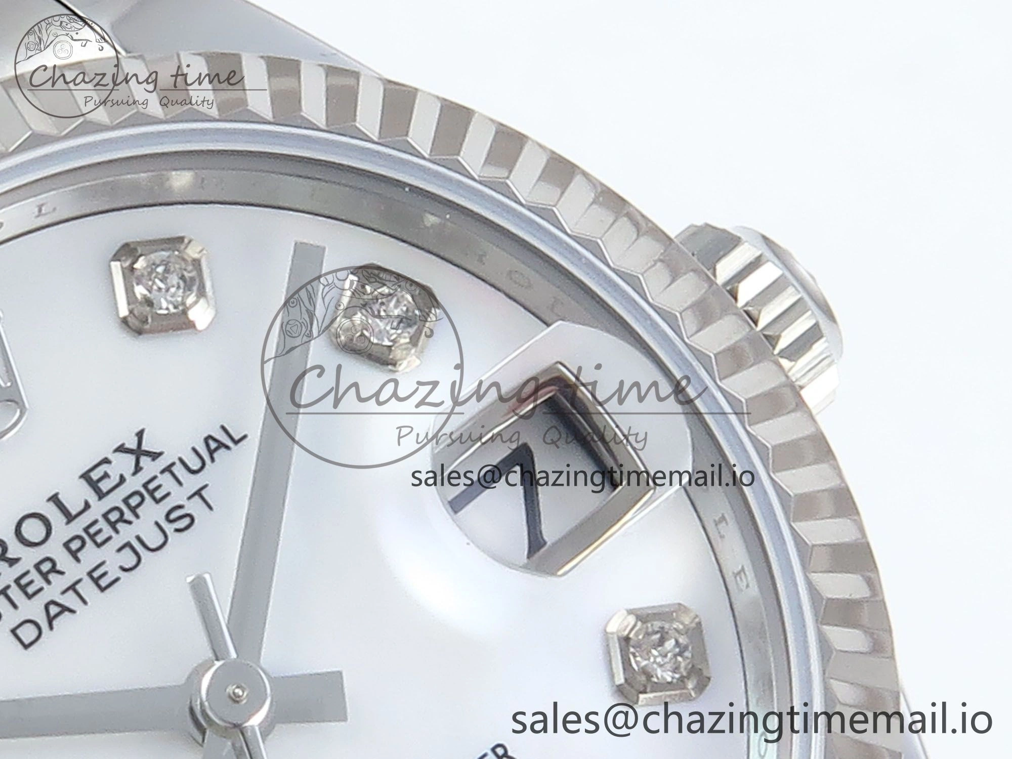 DateJust 31 278274 ARF 1:1 Best Edition 904L Steel White MOP Diamonds Dial on SS Oyster Bracelet ETA 2688