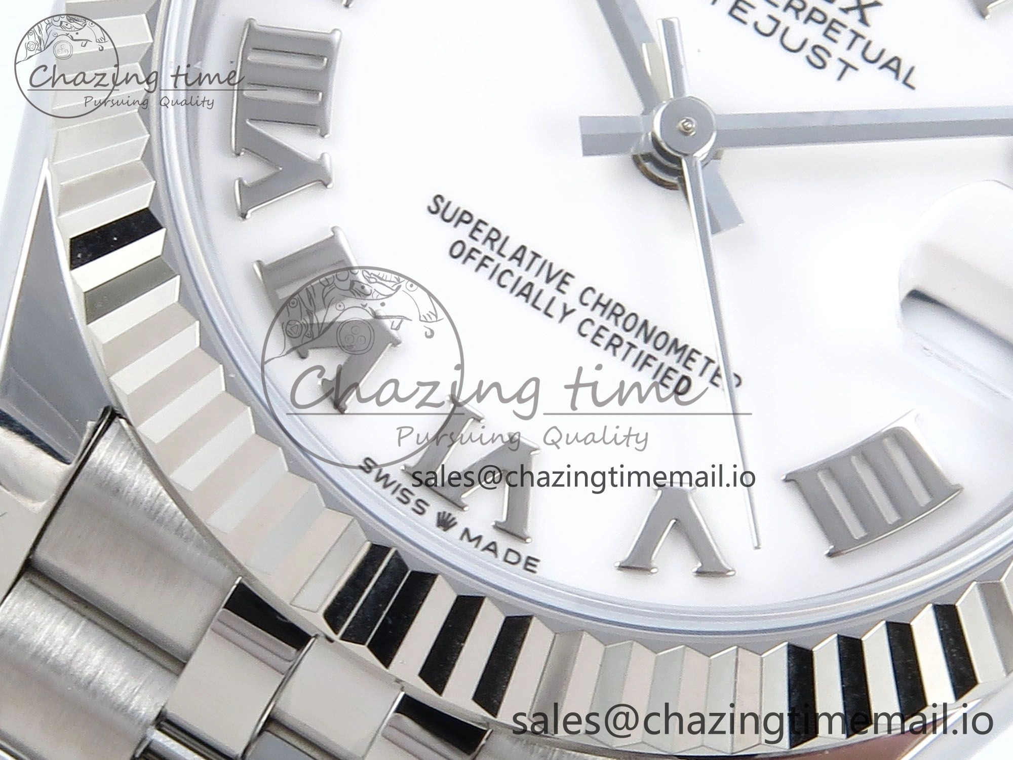 DateJust 31 278274 ARF 1:1 Best Edition 904L Steel White Roman Dial on SS Jubilee Bracelet ETA 2688