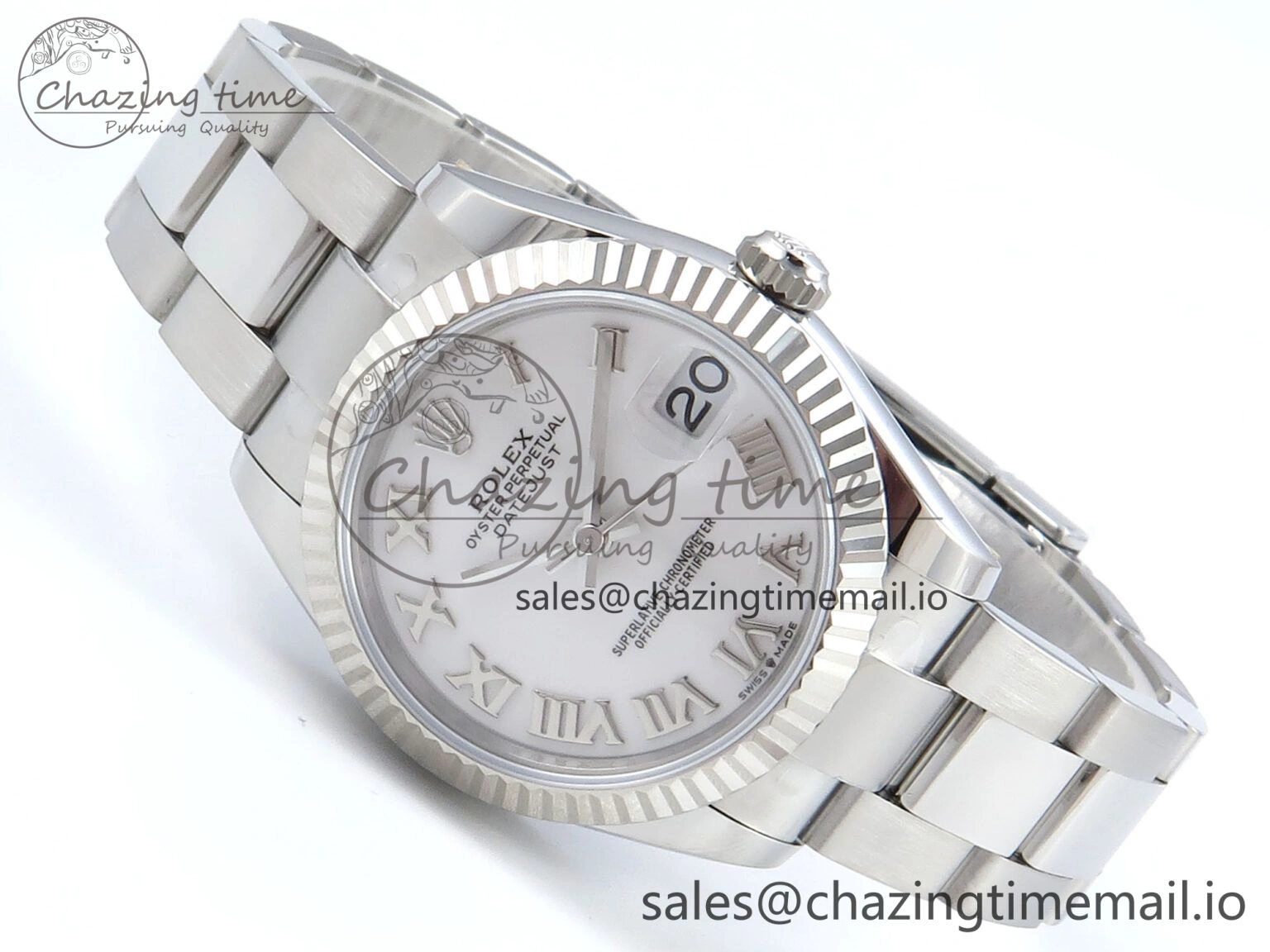 DateJust 31 278274 ARF 1:1 Best Edition 904L Steel White Roman Dial on SS Oyster Bracelet ETA 2688