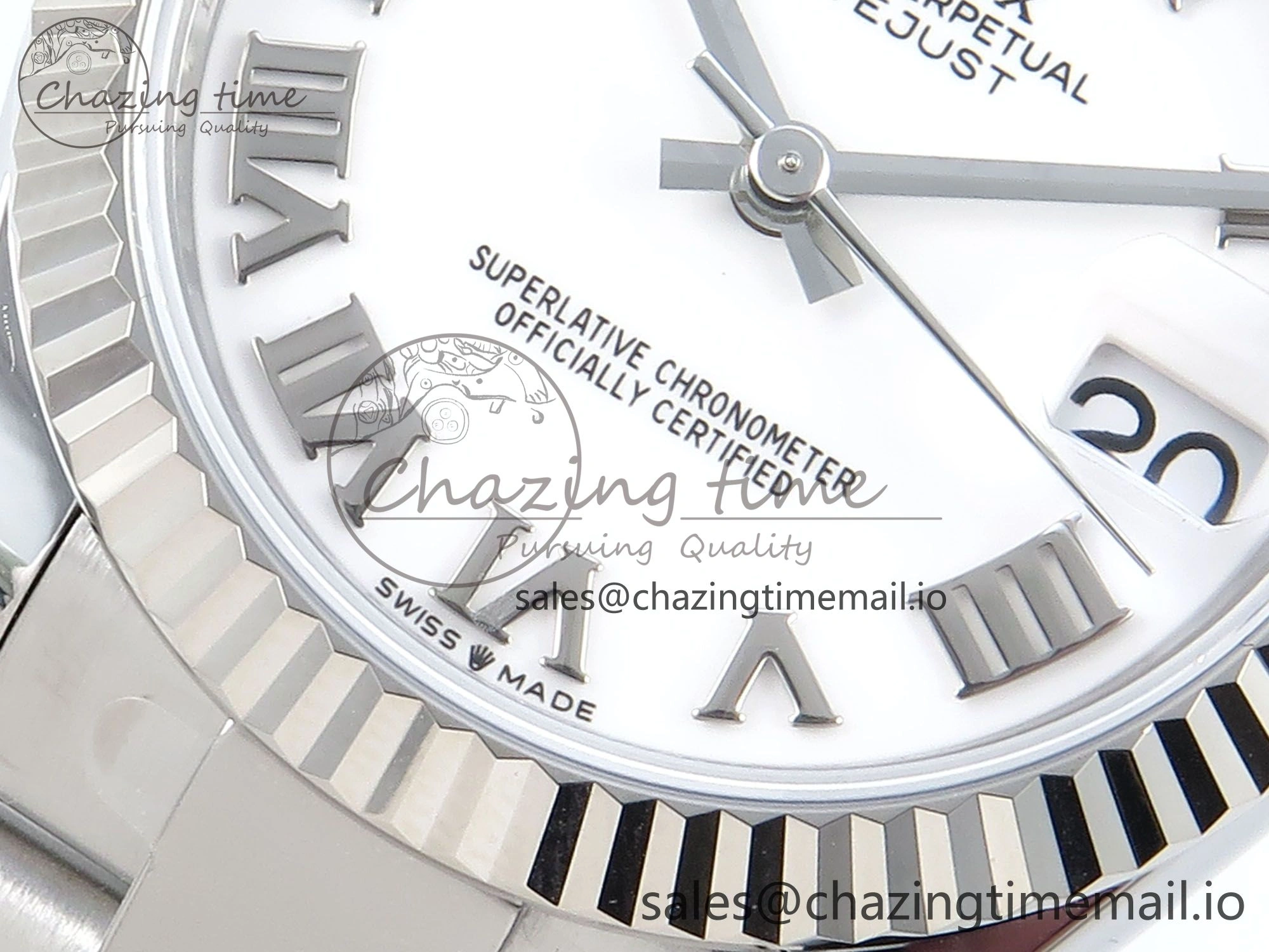DateJust 31 278274 ARF 1:1 Best Edition 904L Steel White Roman Dial on SS Oyster Bracelet ETA 2688