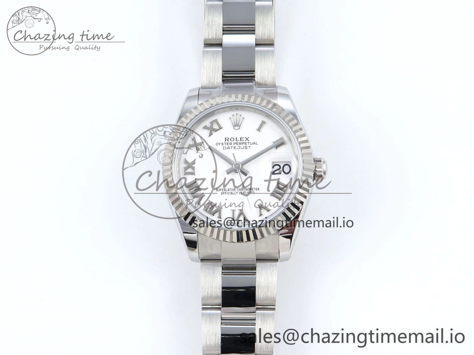 DateJust 31 278274 ARF 1:1 Best Edition 904L Steel White Roman Dial on SS Oyster Bracelet ETA 2688