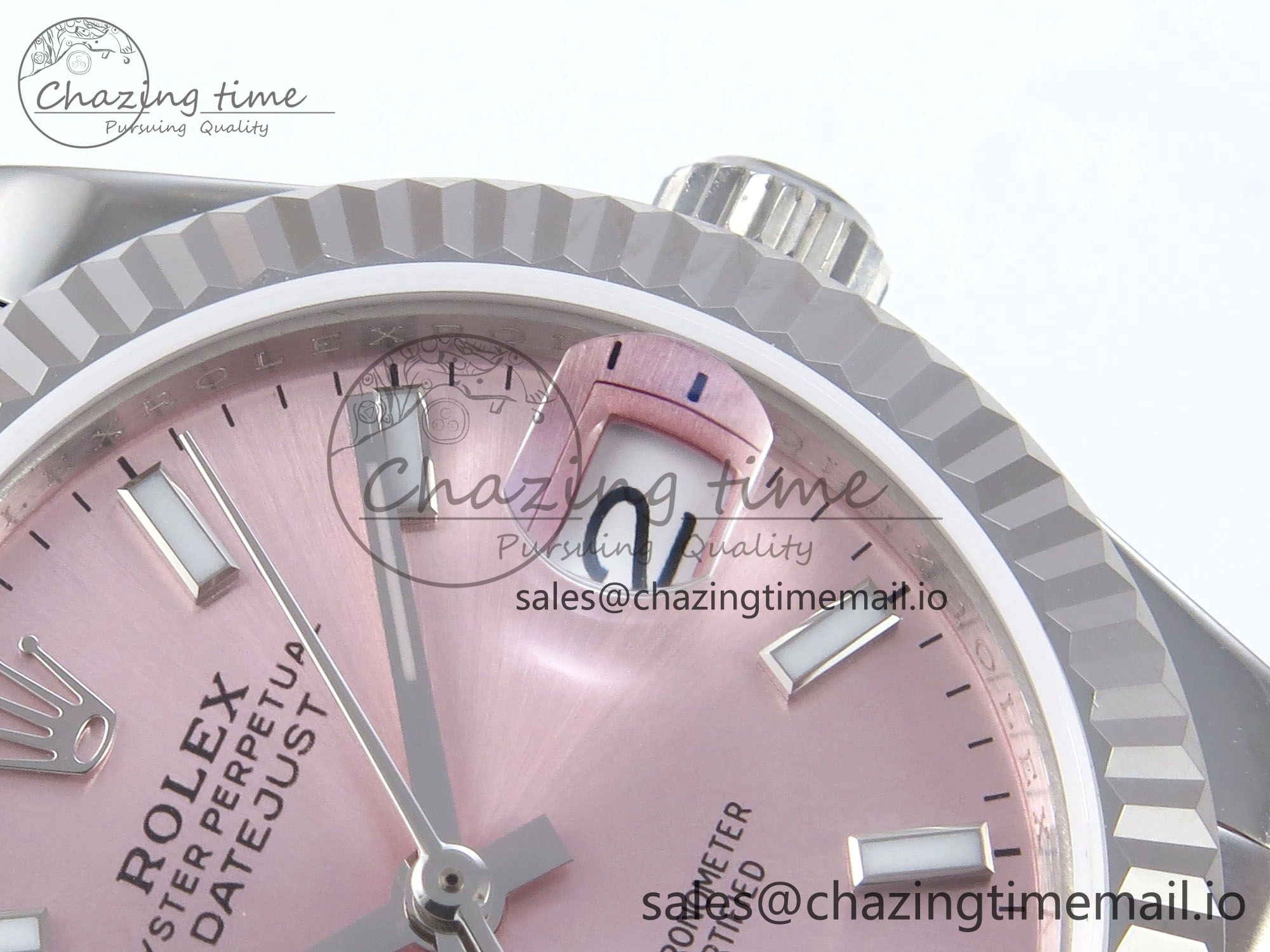 DateJust 31 278274 JARF 1:1 Best Edition 904L Steel Pink Stick Dial on SS Jubilee Bracelet HZ2236