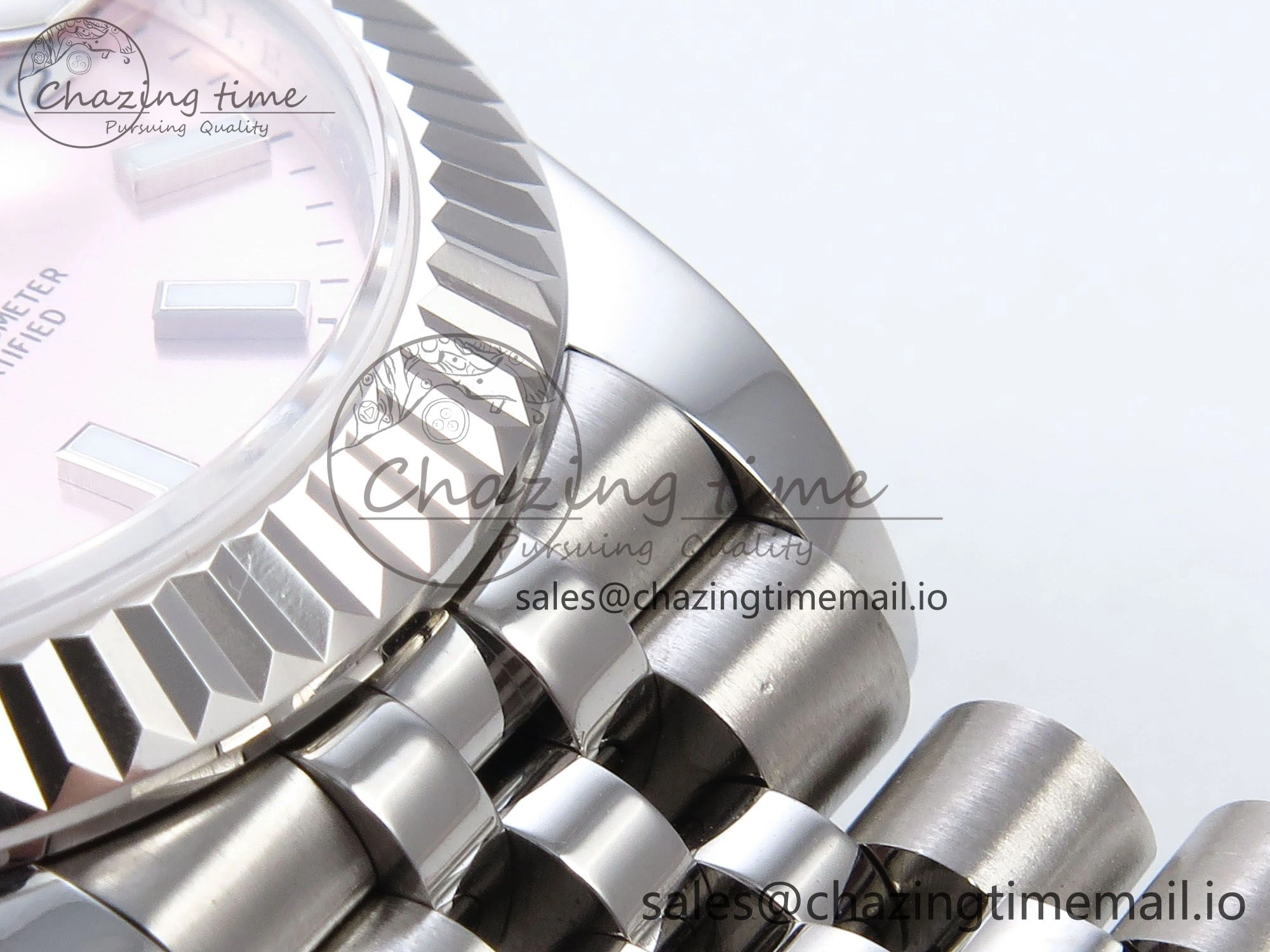DateJust 31 278274 JARF 1:1 Best Edition 904L Steel Pink Stick Dial on SS Jubilee Bracelet HZ2236