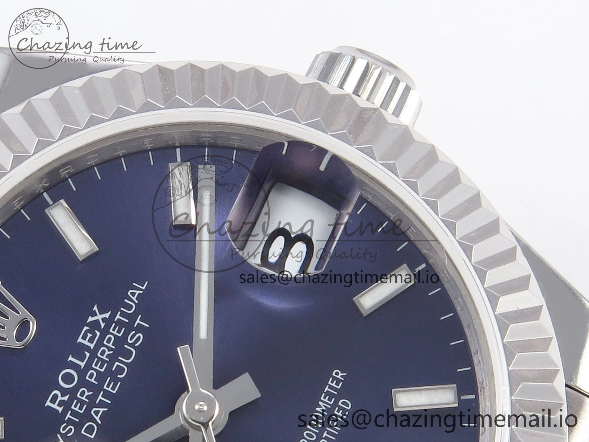 DateJust 31 278274 SS GMF 1:1 Best Edition 904L Steel Blue Stick Dial on Jubilee Bracelet A2824