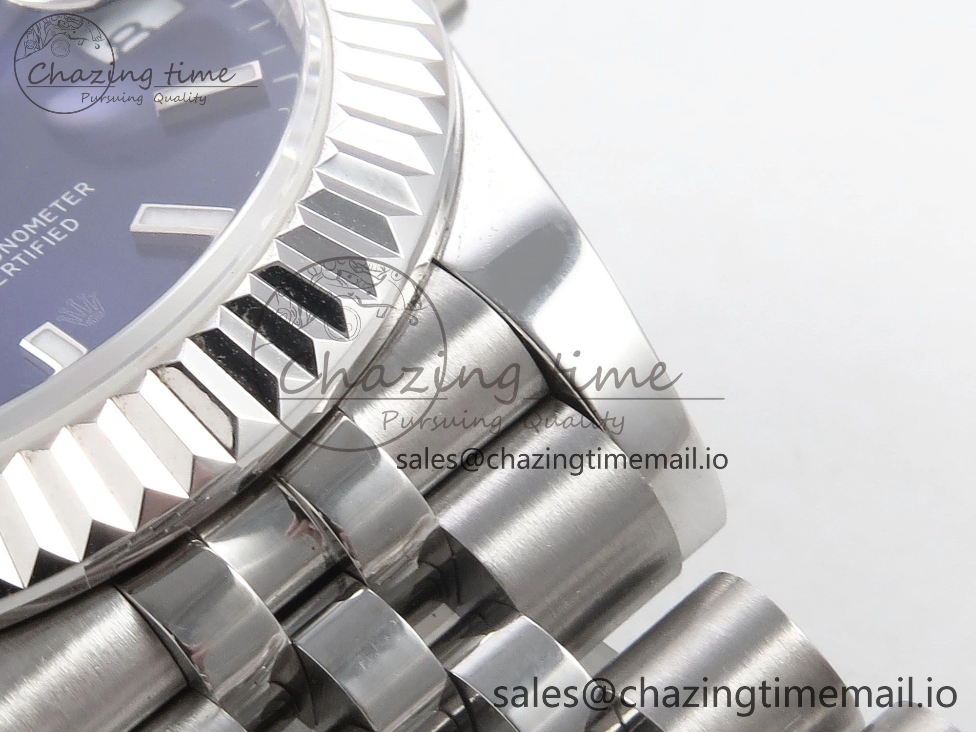 DateJust 31 278274 SS GMF 1:1 Best Edition 904L Steel Blue Stick Dial on Jubilee Bracelet A2824