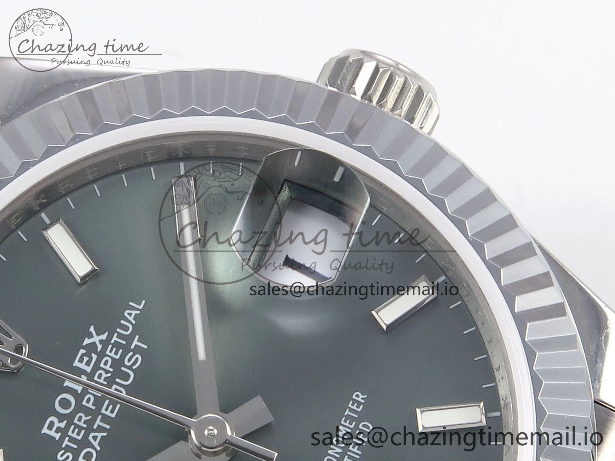 DateJust 31 278274 SS GMF 1:1 Best Edition 904L Steel Green Stick Dial on Jubilee Bracelet A2824