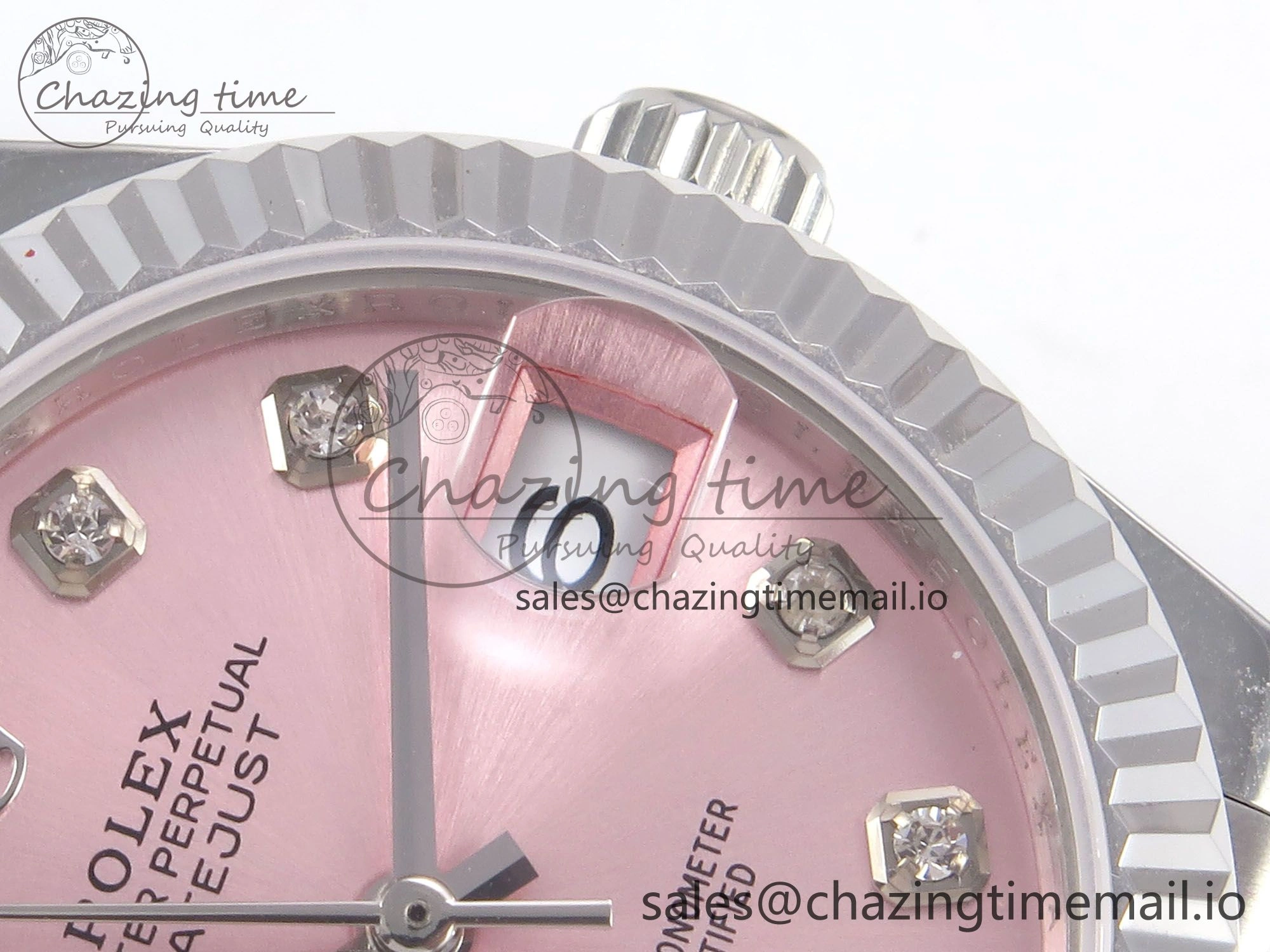 DateJust 31 278274 SS GMF 1:1 Best Edition 904L Steel Pink Diamonds Dial on Jubilee Bracelet A2824