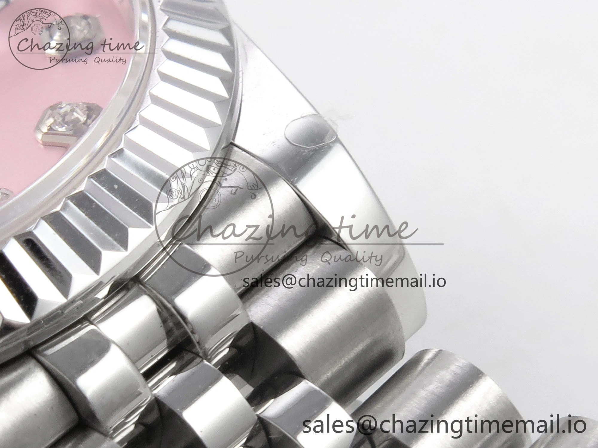DateJust 31 278274 SS GMF 1:1 Best Edition 904L Steel Pink Diamonds Dial on Jubilee Bracelet A2824