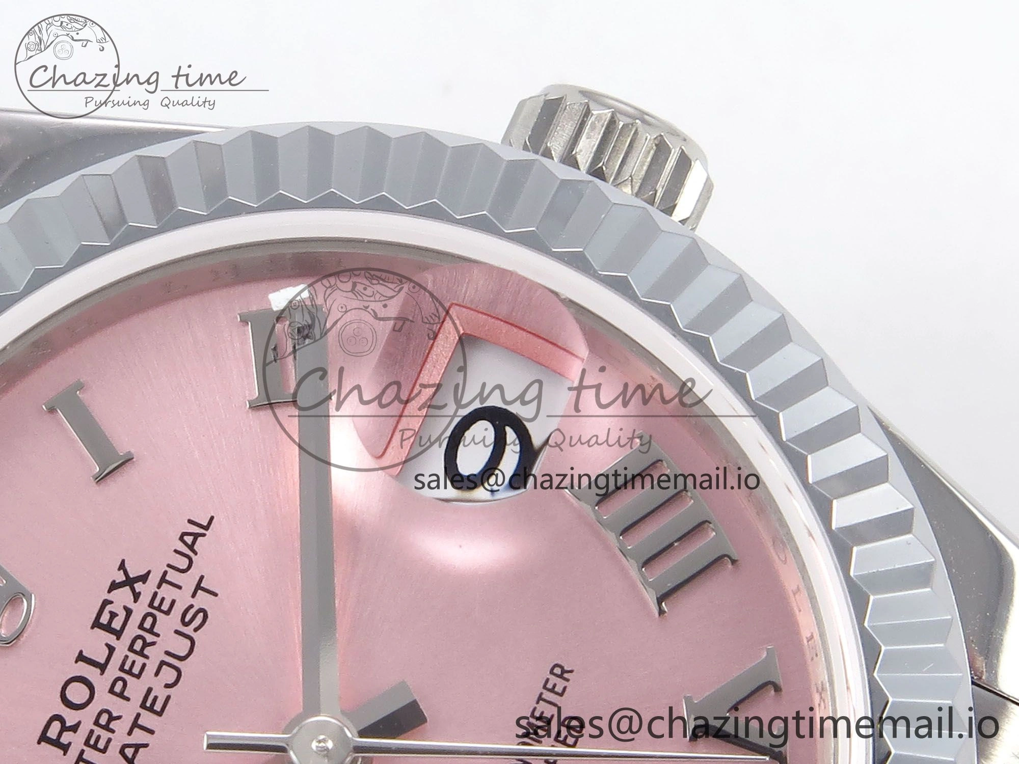 DateJust 31 278274 SS GMF 1:1 Best Edition 904L Steel Pink Roman Diamonds Dial on Jubilee Bracelet A2824