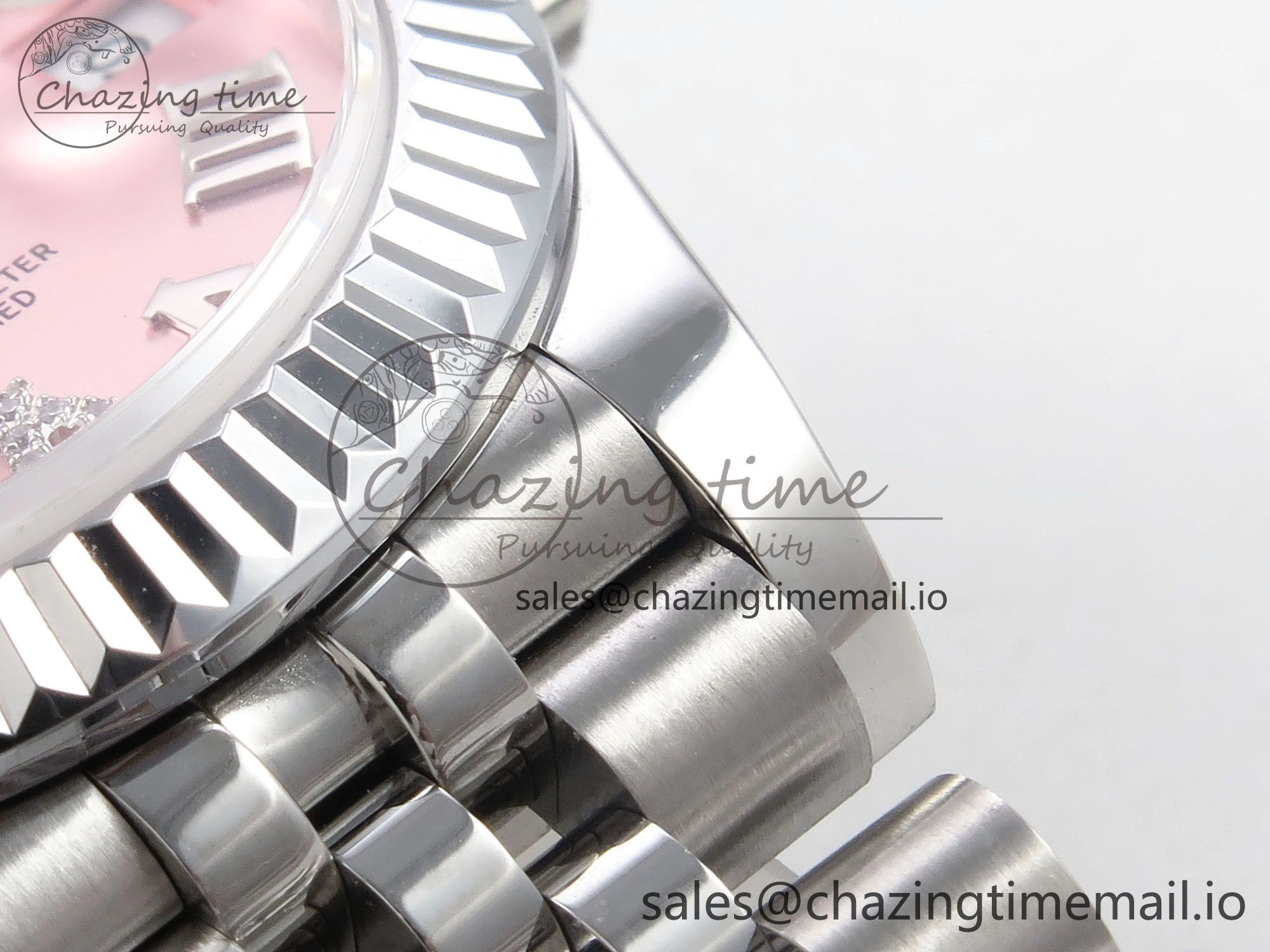 DateJust 31 278274 SS GMF 1:1 Best Edition 904L Steel Pink Roman Diamonds Dial on Jubilee Bracelet A2824