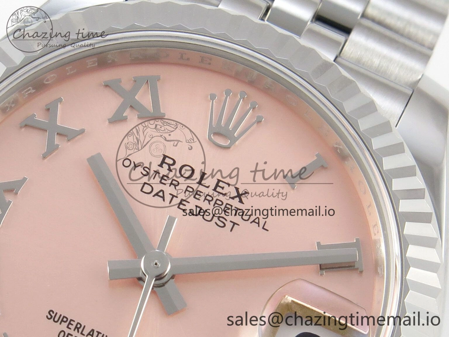 DateJust 31 278274 SS THBF 1:1 Best Edition 904L Steel RG Roman Diamonds Dial on Jubilee Bracelet HZ Cal.2236