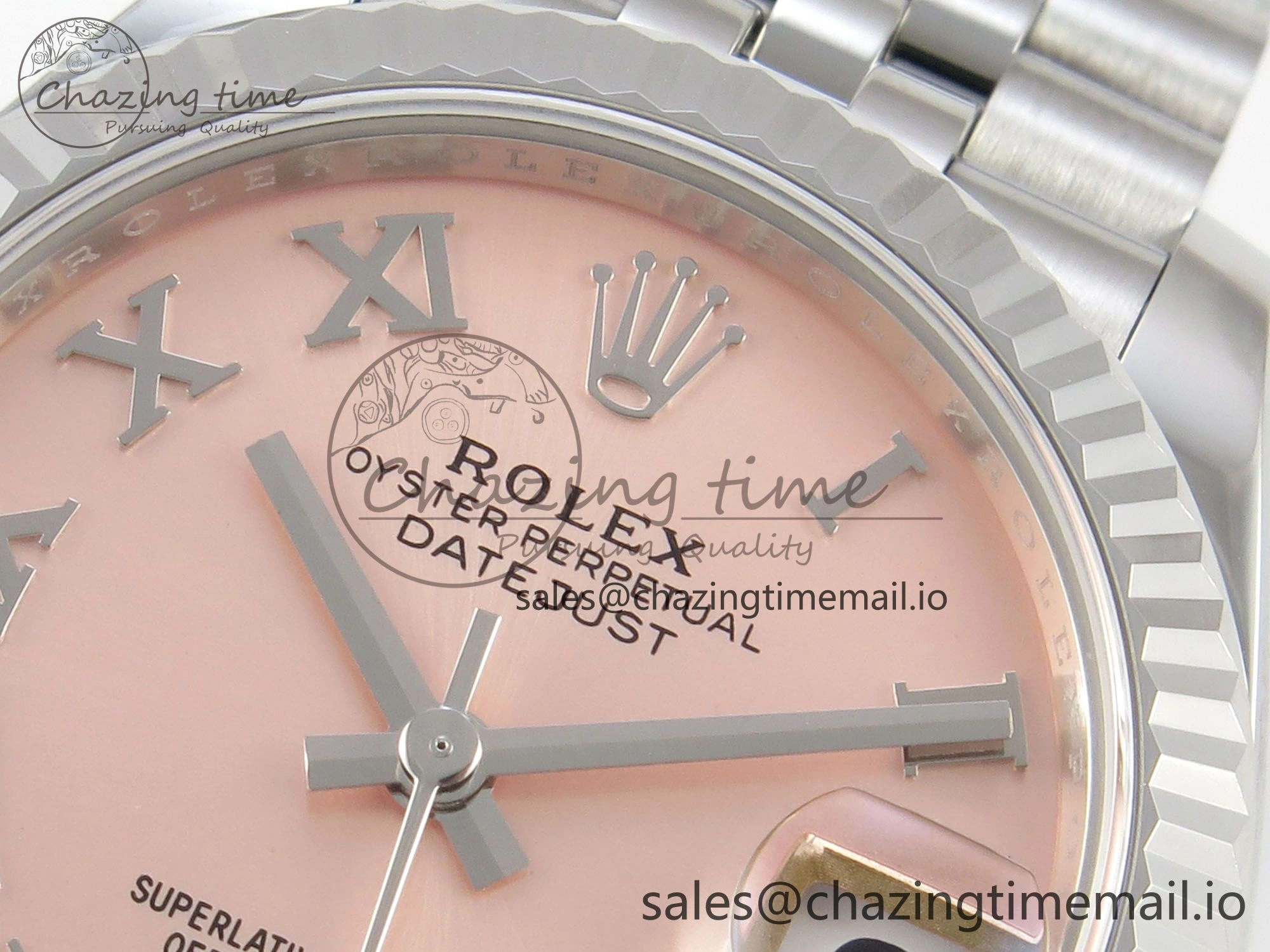 DateJust 31 278274 SS THBF 1:1 Best Edition 904L Steel RG Roman Diamonds Dial on Jubilee Bracelet HZ Cal.2236