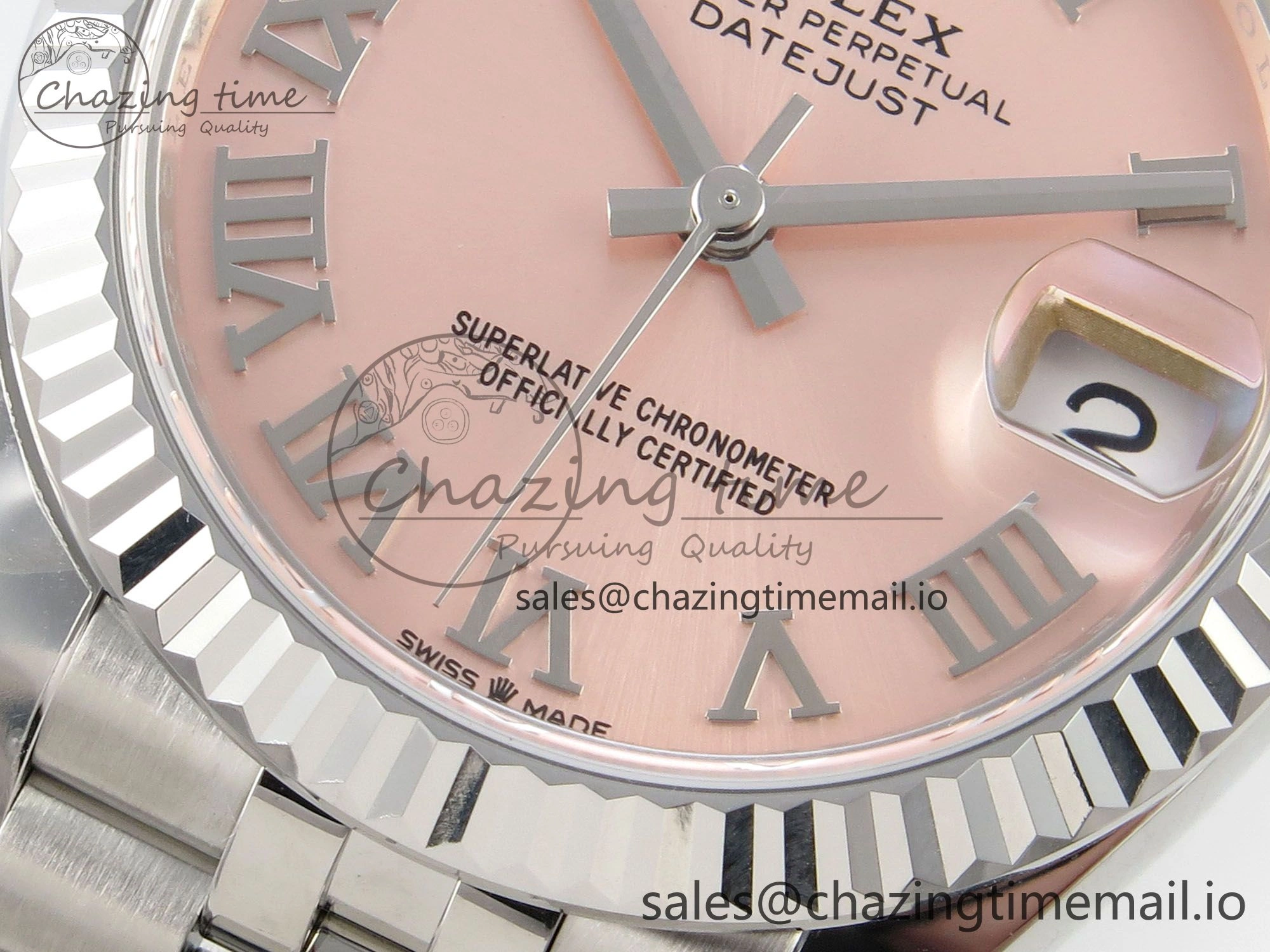 DateJust 31 278274 SS THBF 1:1 Best Edition 904L Steel RG Roman Diamonds Dial on Jubilee Bracelet HZ Cal.2236