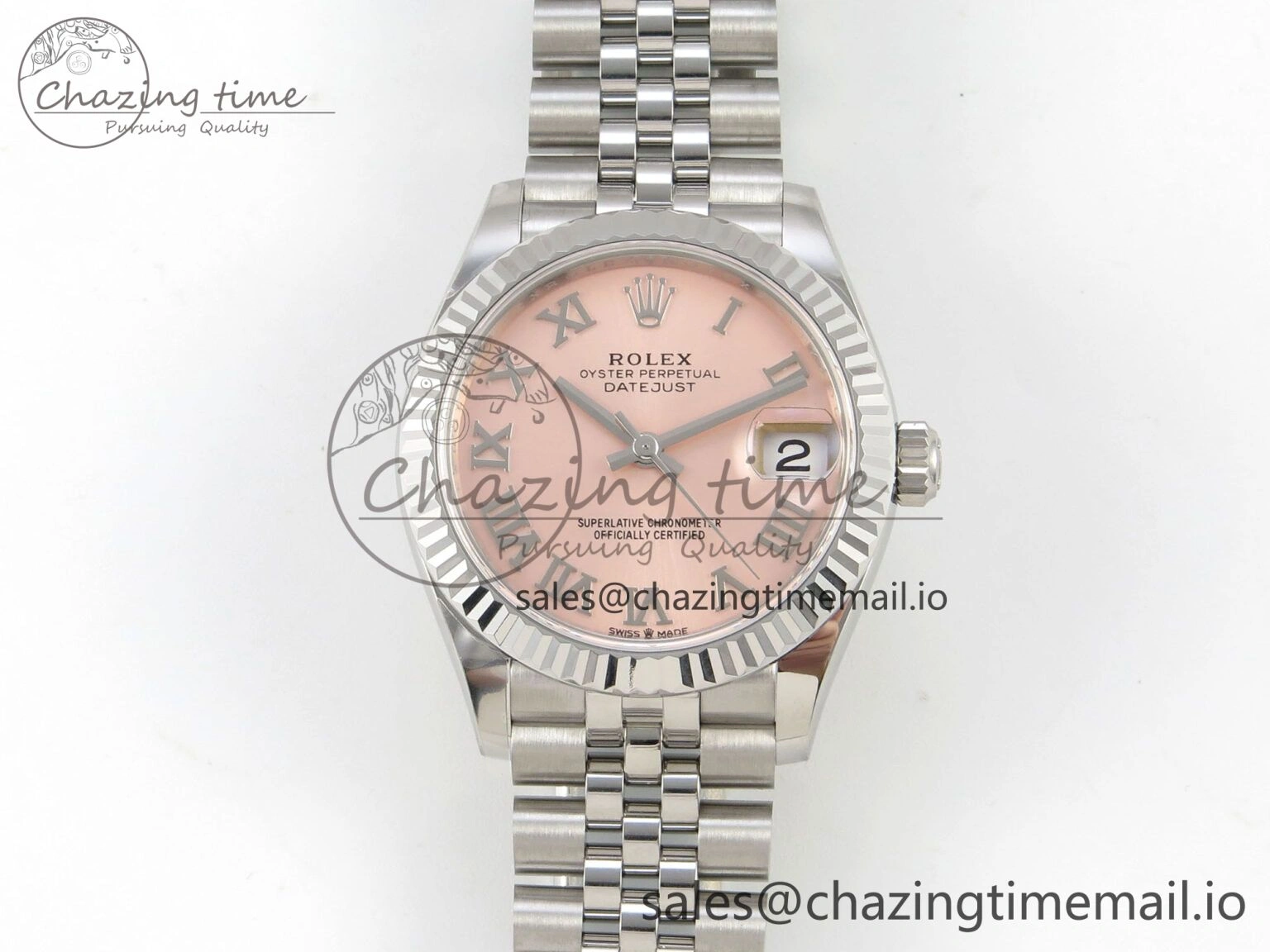 DateJust 31 278274 SS THBF 1:1 Best Edition 904L Steel RG Roman Diamonds Dial on Jubilee Bracelet HZ Cal.2236