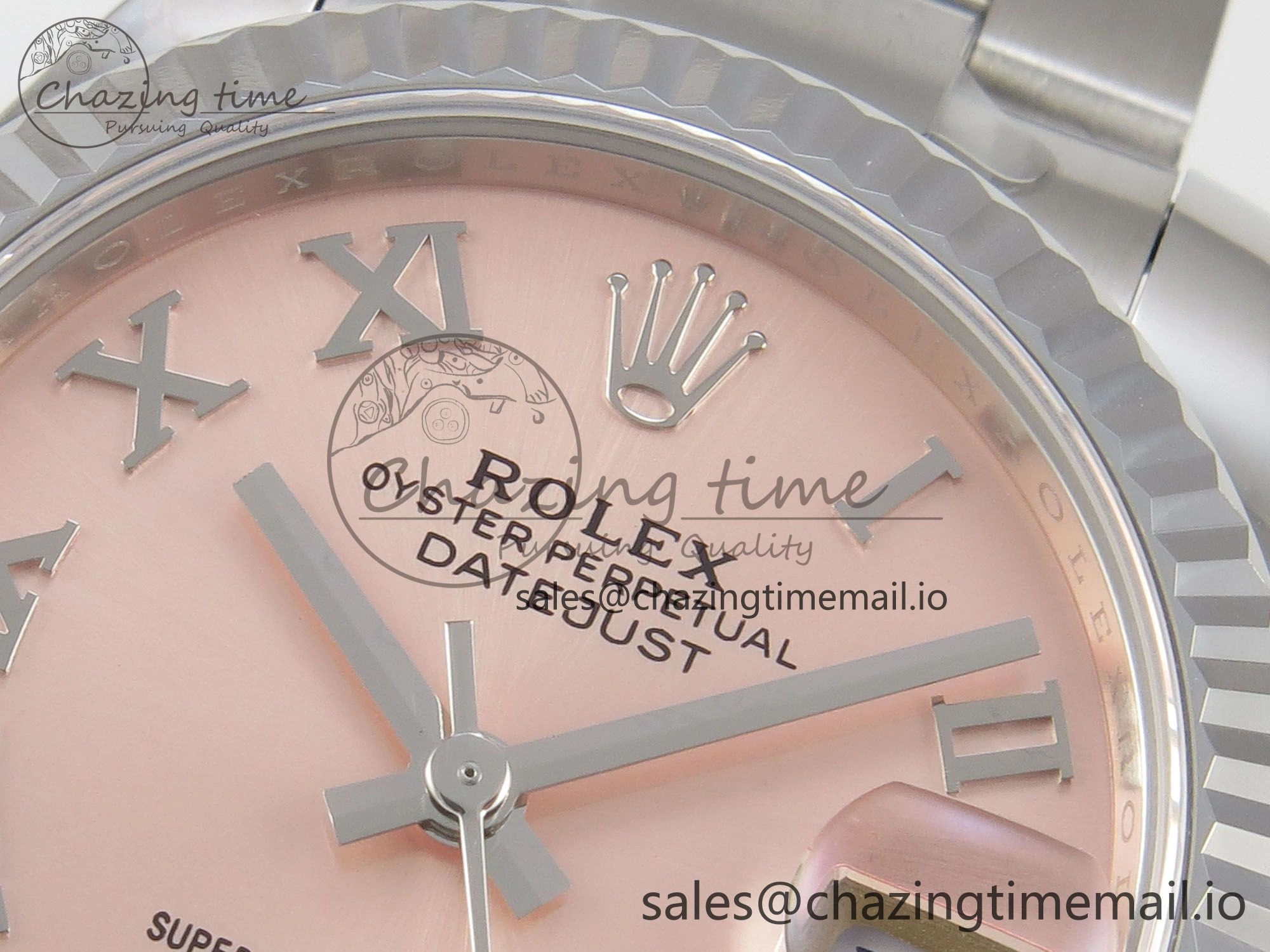 DateJust 31 278274 SS THBF 1:1 Best Edition 904L Steel RG Roman Diamonds Dial on Oyster Bracelet HZ Cal.2236