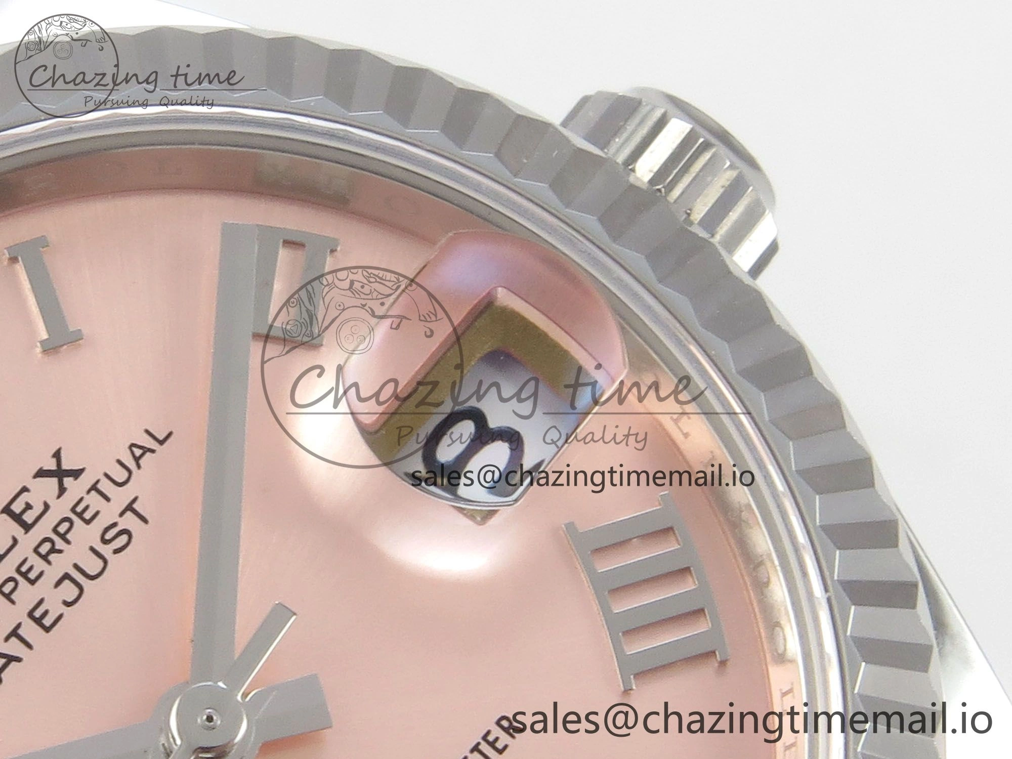 DateJust 31 278274 SS THBF 1:1 Best Edition 904L Steel RG Roman Diamonds Dial on Oyster Bracelet HZ Cal.2236