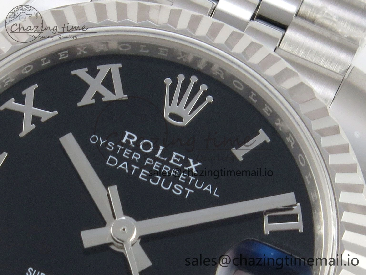 DateJust 31 278274 THBF 1:1 Best Edition 904L Steel Black Roman Dial on SS Jubilee Bracelet HZ Cal.2236