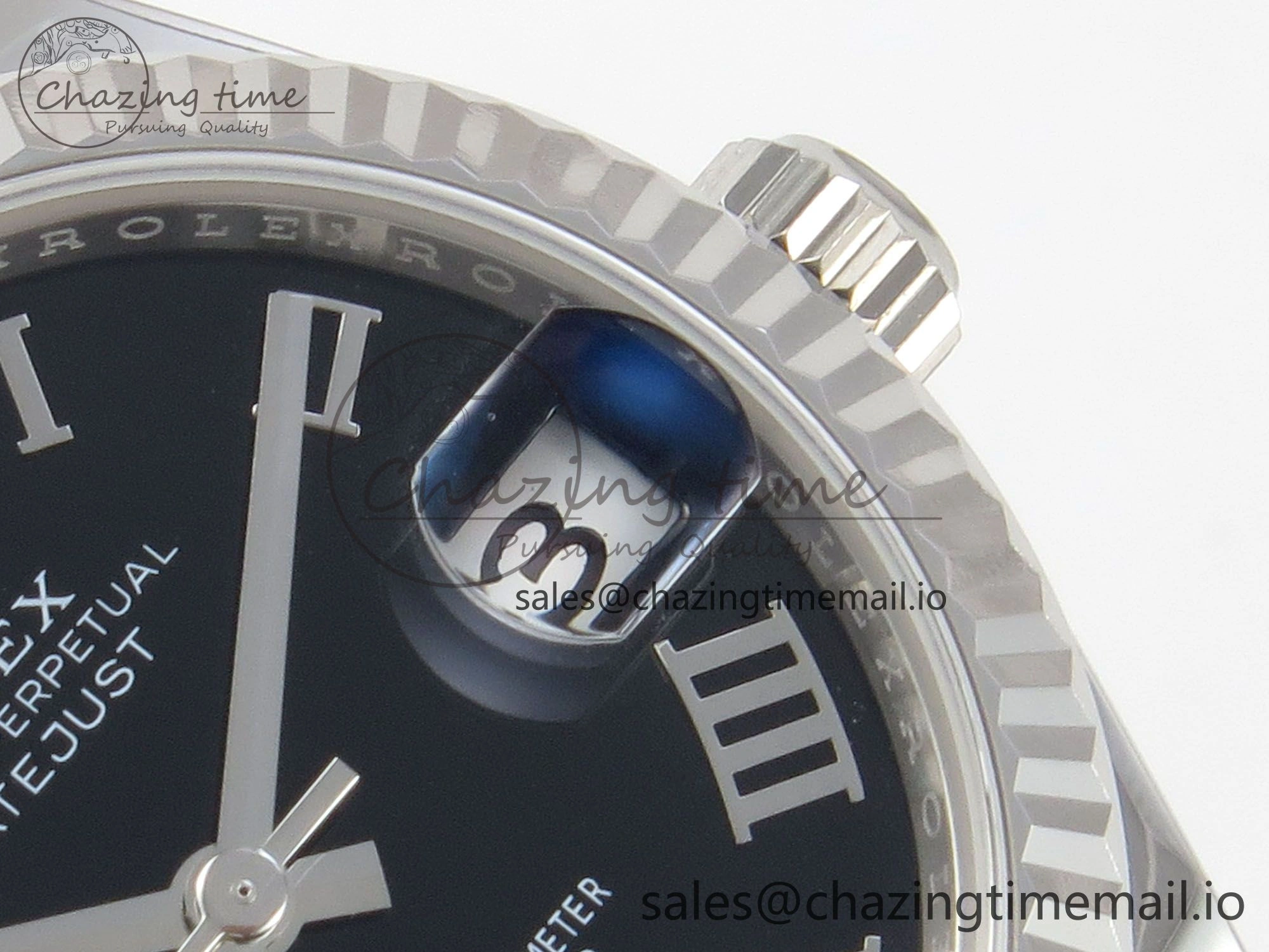 DateJust 31 278274 THBF 1:1 Best Edition 904L Steel Black Roman Dial on SS Jubilee Bracelet HZ Cal.2236