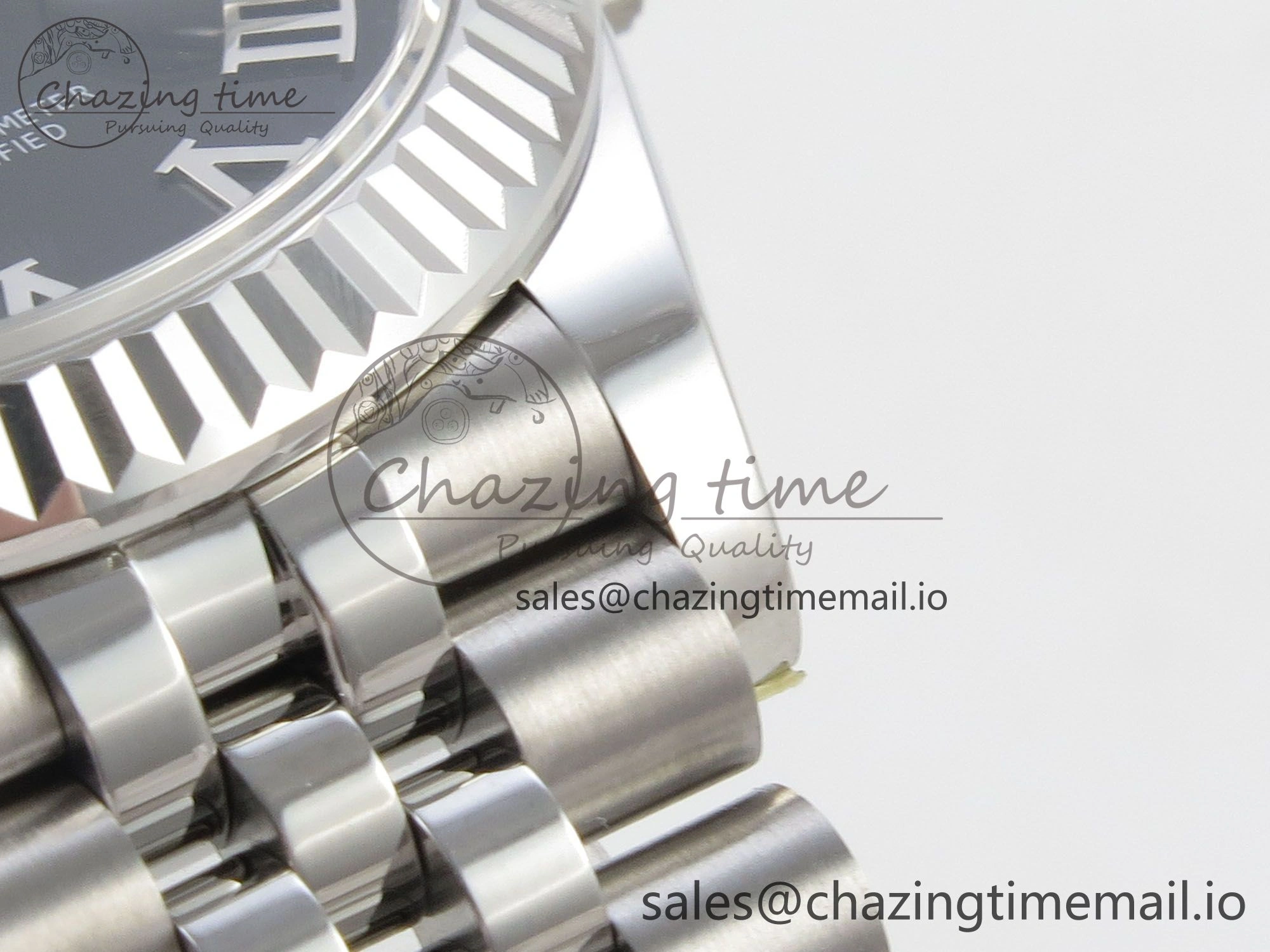 DateJust 31 278274 THBF 1:1 Best Edition 904L Steel Black Roman Dial on SS Jubilee Bracelet HZ Cal.2236