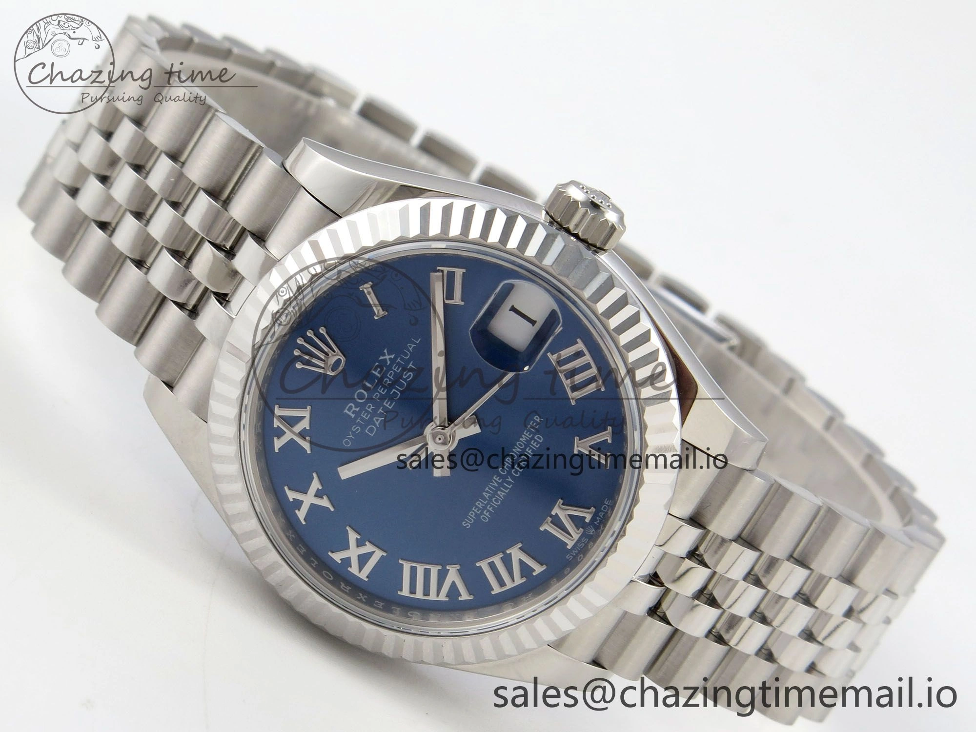 DateJust 31 278274 THBF 1:1 Best Edition 904L Steel Blue Roman Dial on SS Jubilee Bracelet HZ Cal.2236