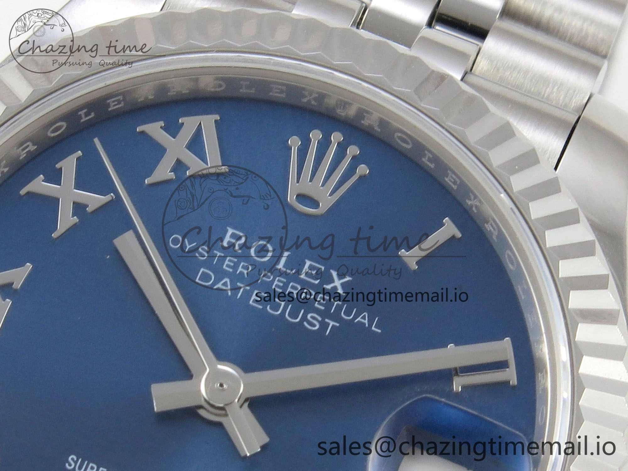 DateJust 31 278274 THBF 1:1 Best Edition 904L Steel Blue Roman Dial on SS Jubilee Bracelet HZ Cal.2236