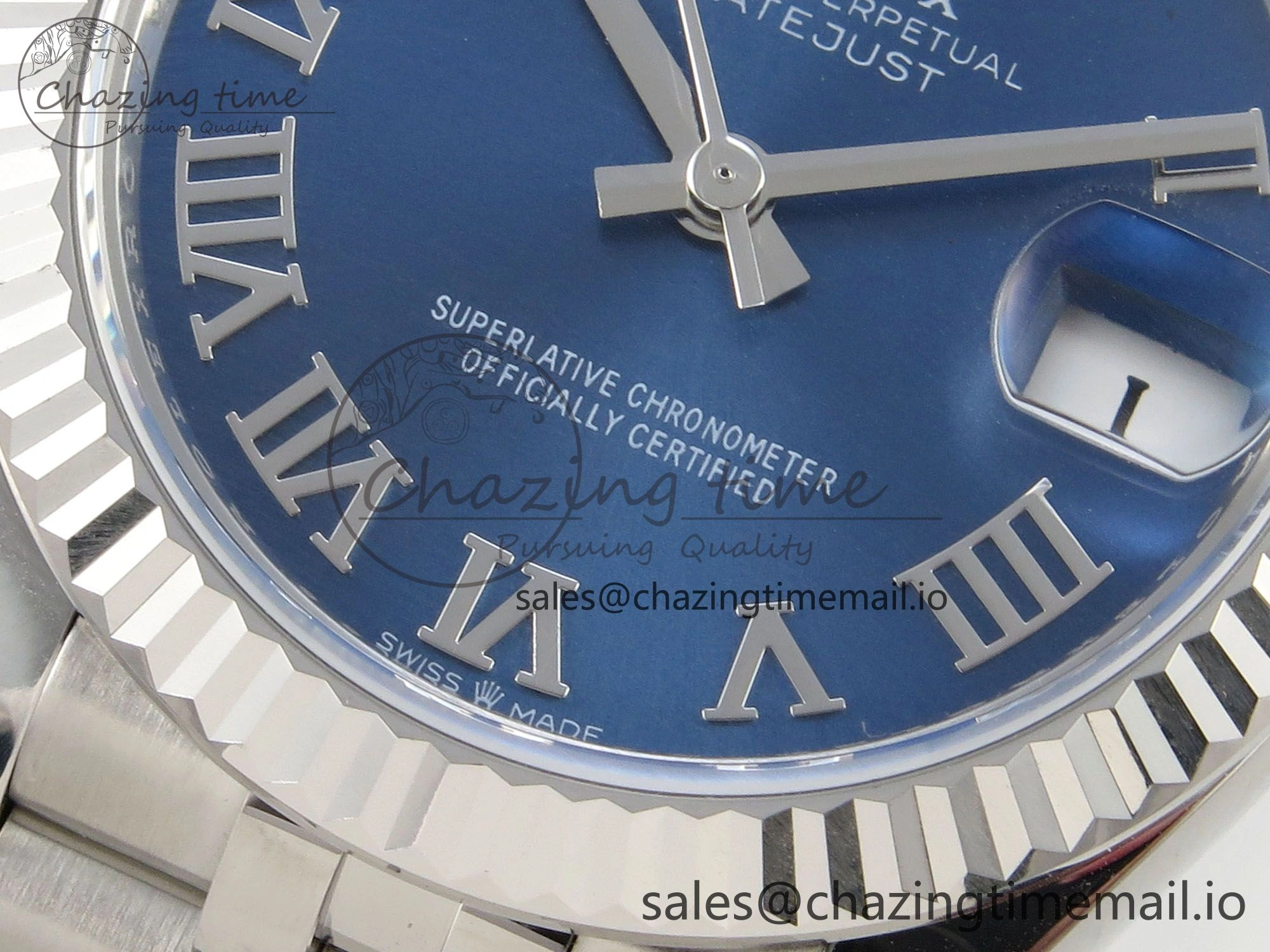 DateJust 31 278274 THBF 1:1 Best Edition 904L Steel Blue Roman Dial on SS Jubilee Bracelet HZ Cal.2236