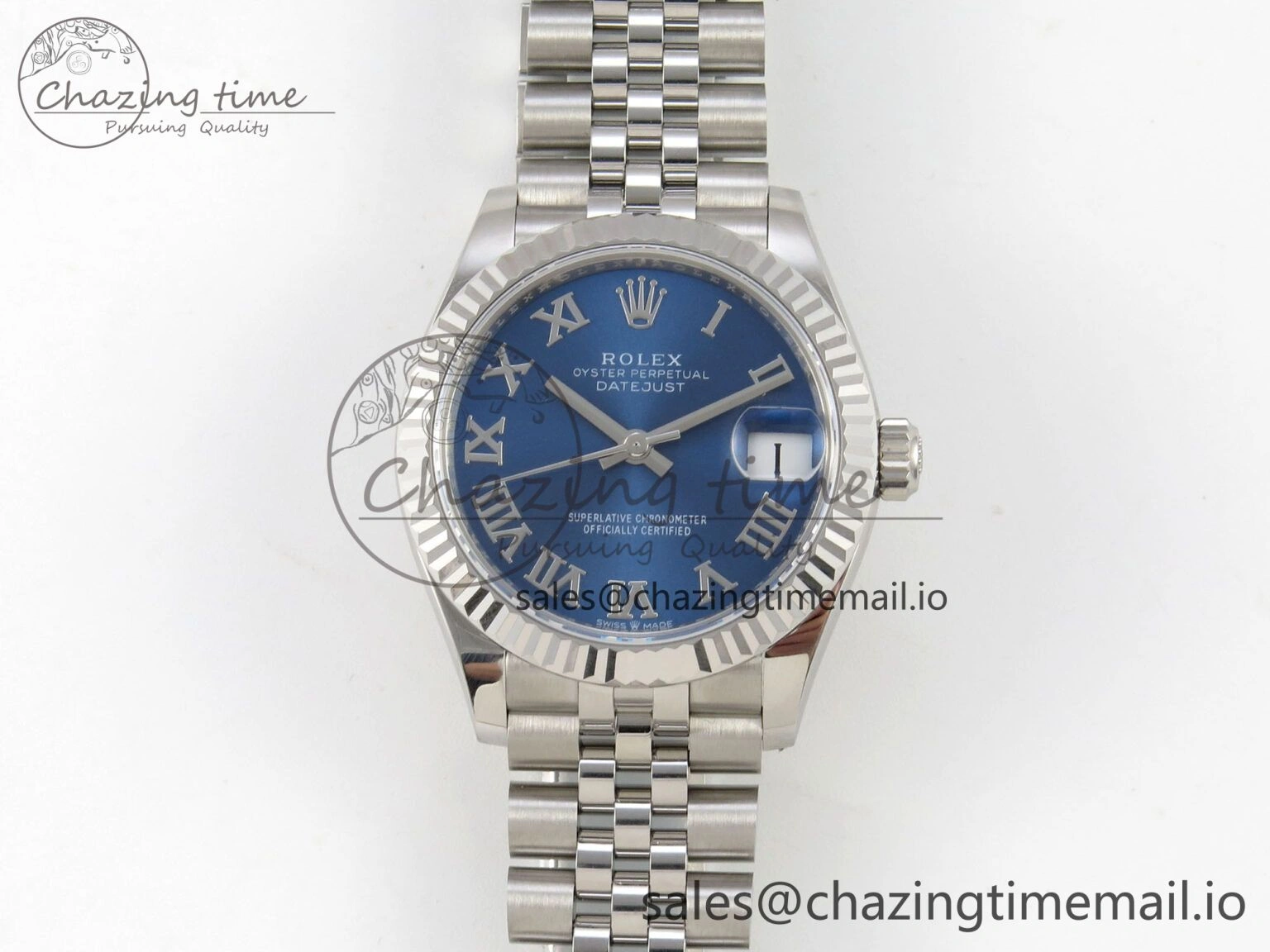 DateJust 31 278274 THBF 1:1 Best Edition 904L Steel Blue Roman Dial on SS Jubilee Bracelet HZ Cal.2236