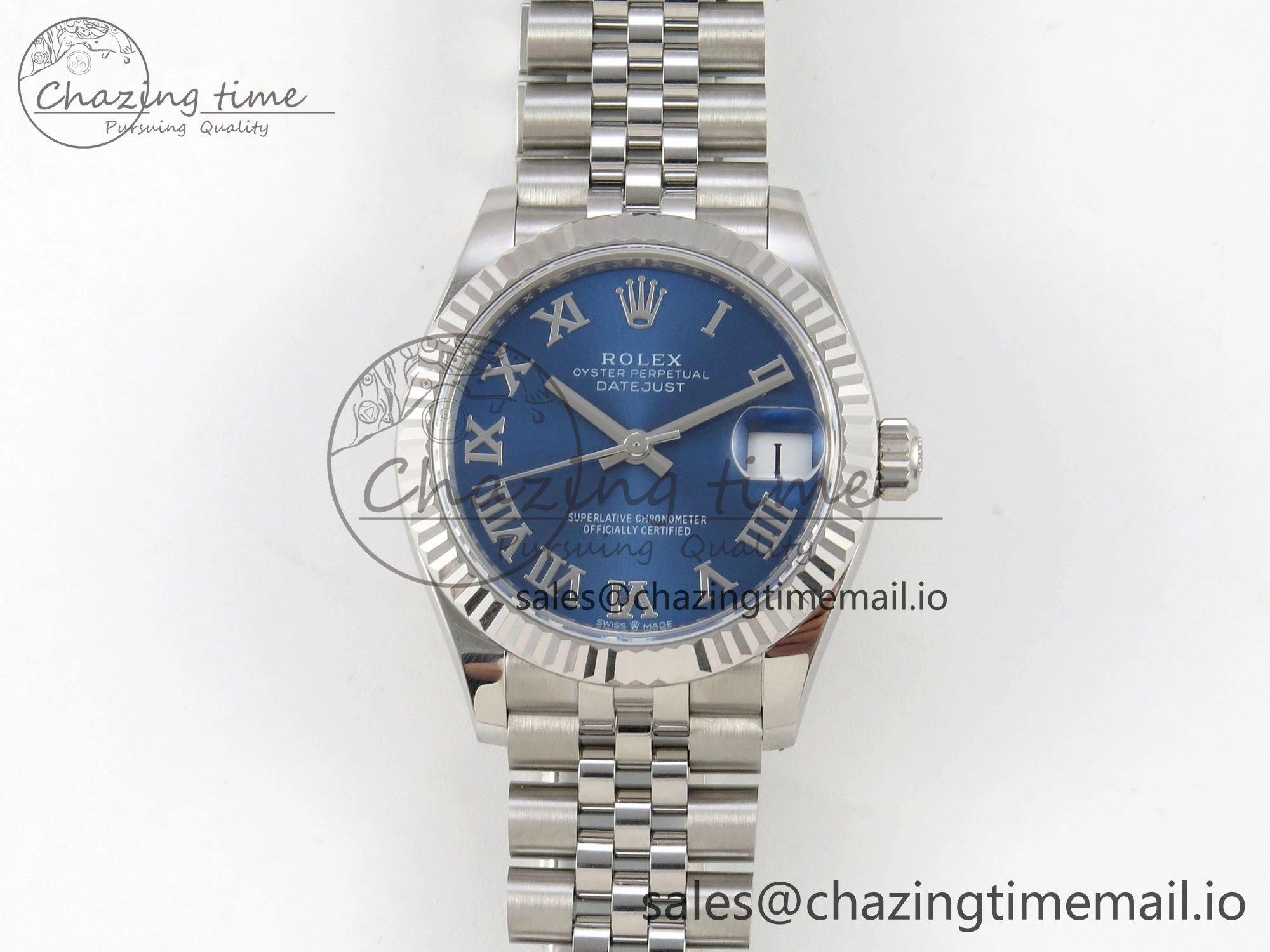 DateJust 31 278274 THBF 1:1 Best Edition 904L Steel Blue Roman Dial on SS Jubilee Bracelet HZ Cal.2236