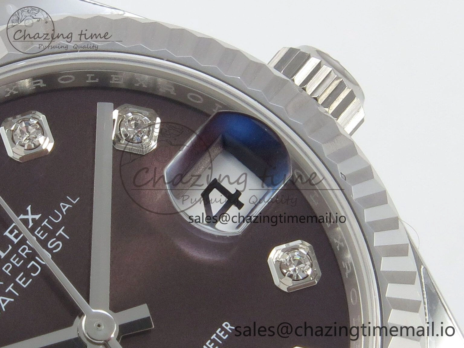 DateJust 31 278274 THBF 1:1 Best Edition 904L Steel Brown Diamond Dial on SS Jubilee Bracelet HZ Cal.2236