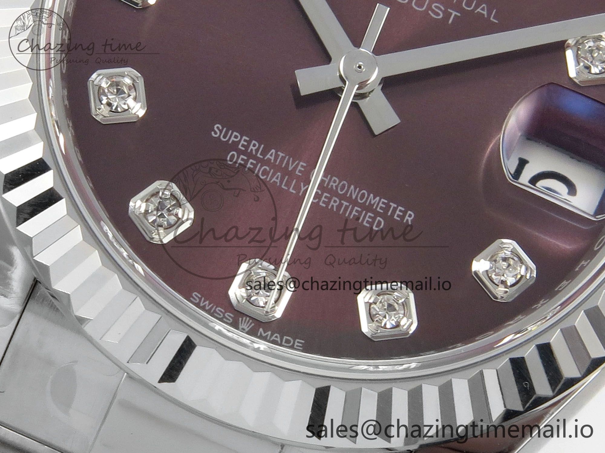 DateJust 31 278274 THBF 1:1 Best Edition 904L Steel Brown Diamond Dial on SS Oyster Bracelet HZ Cal.2236