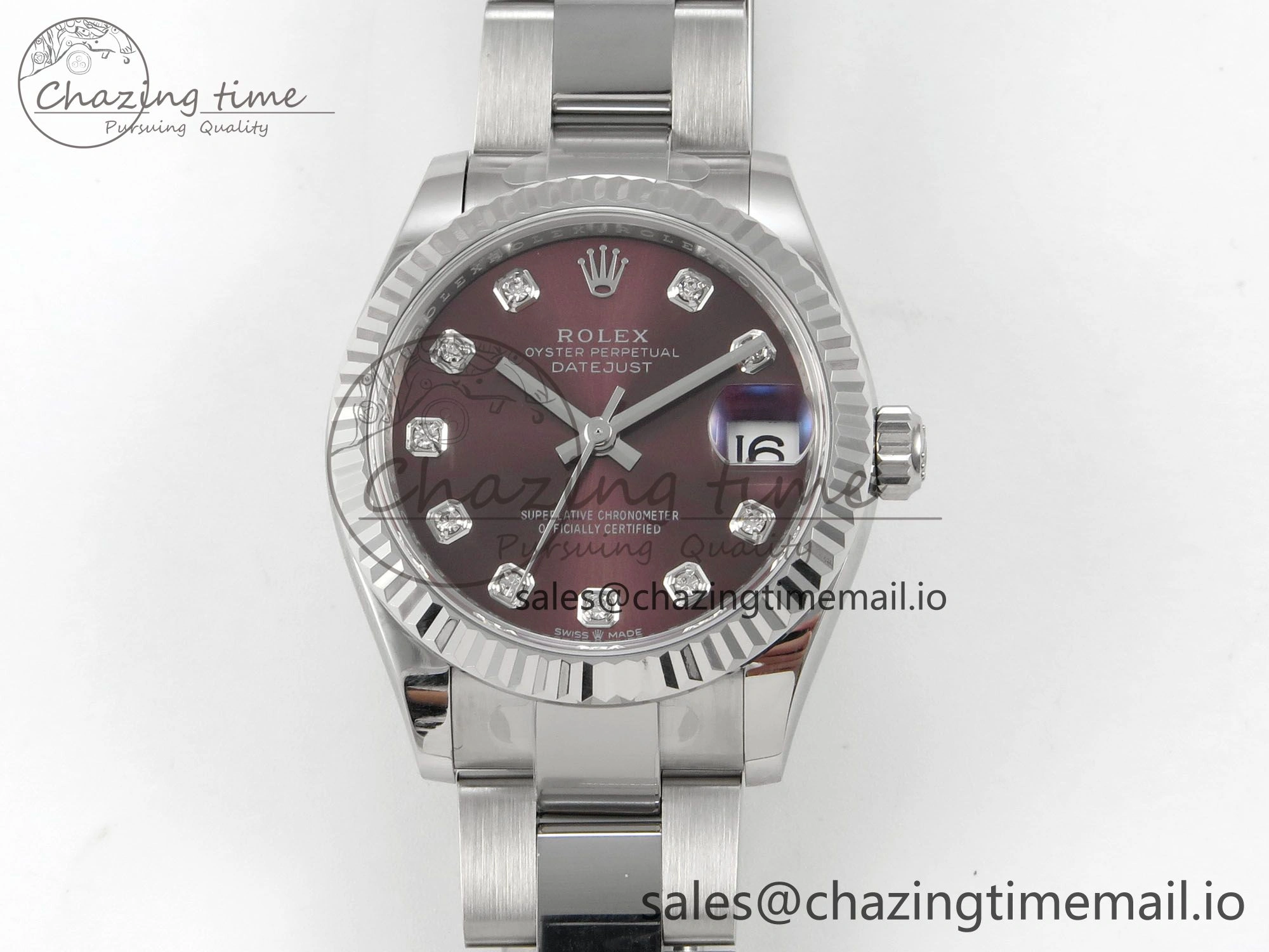 DateJust 31 278274 THBF 1:1 Best Edition 904L Steel Brown Diamond Dial on SS Oyster Bracelet HZ Cal.2236