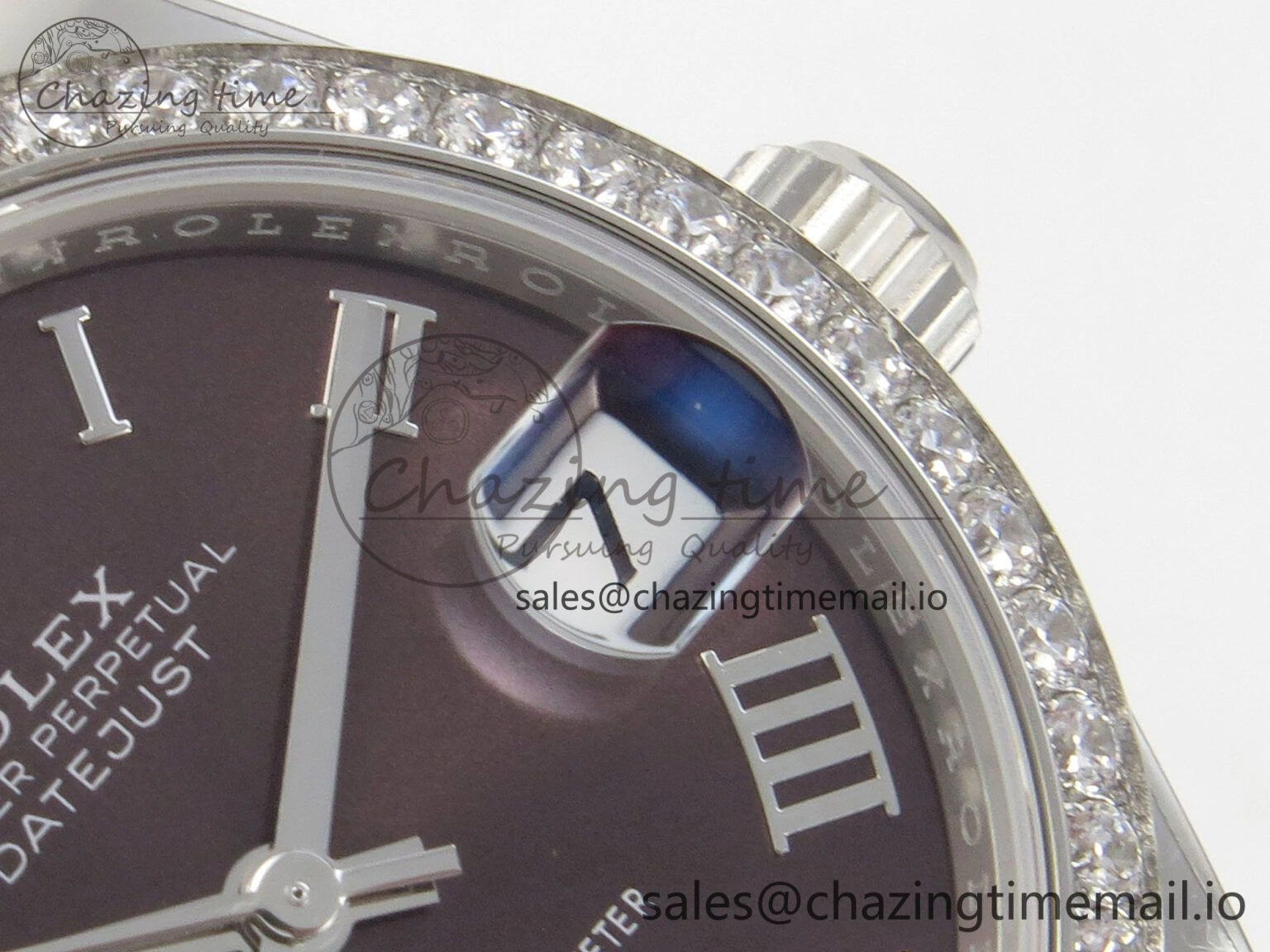 DateJust 31 278274 THBF 1:1 Best Edition 904L Steel Brown Roman Dial Diamonds Bezel on SS Jubilee Bracelet HZ Cal.2236