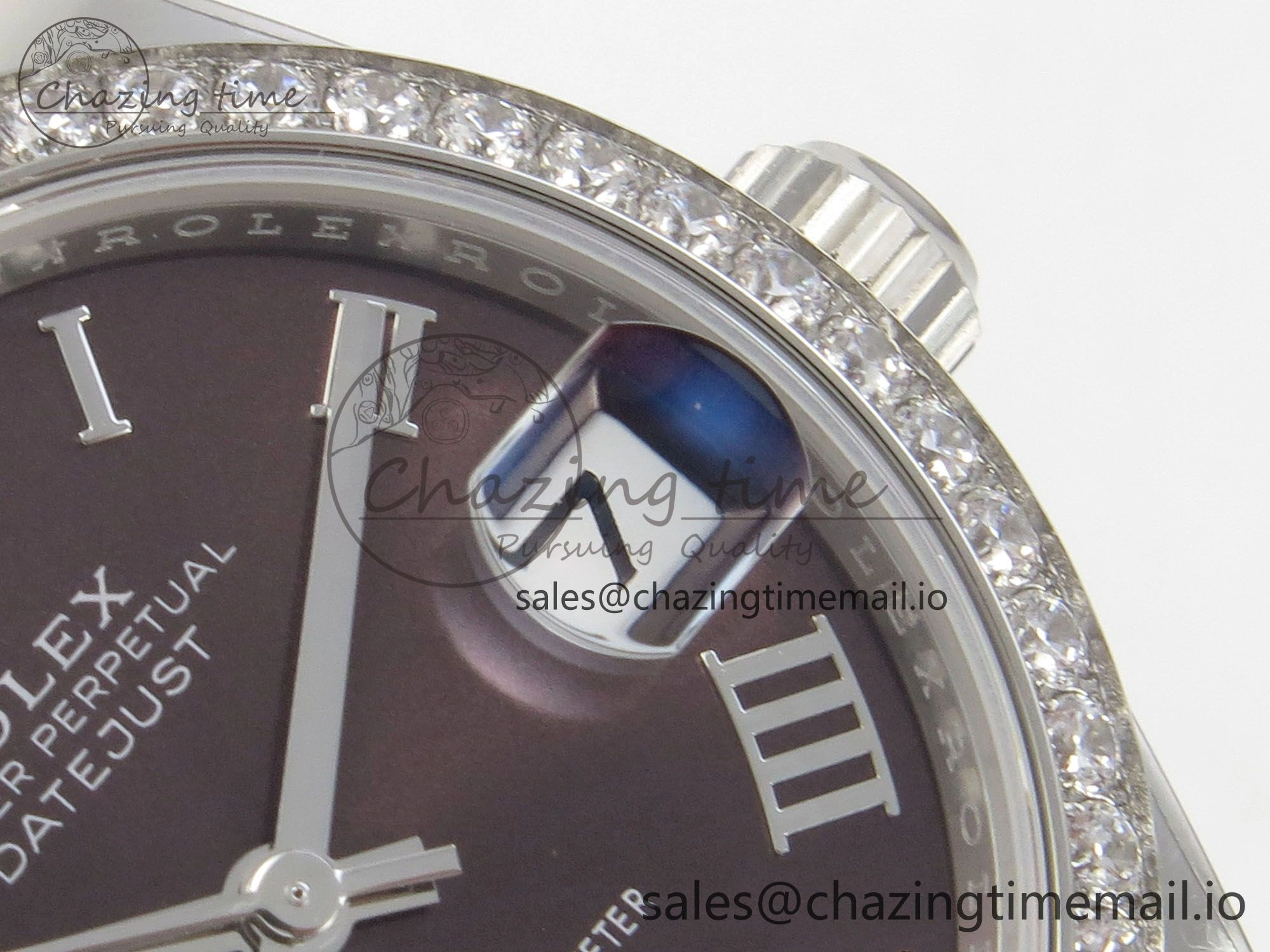 DateJust 31 278274 THBF 1:1 Best Edition 904L Steel Brown Roman Dial Diamonds Bezel on SS Jubilee Bracelet HZ Cal.2236
