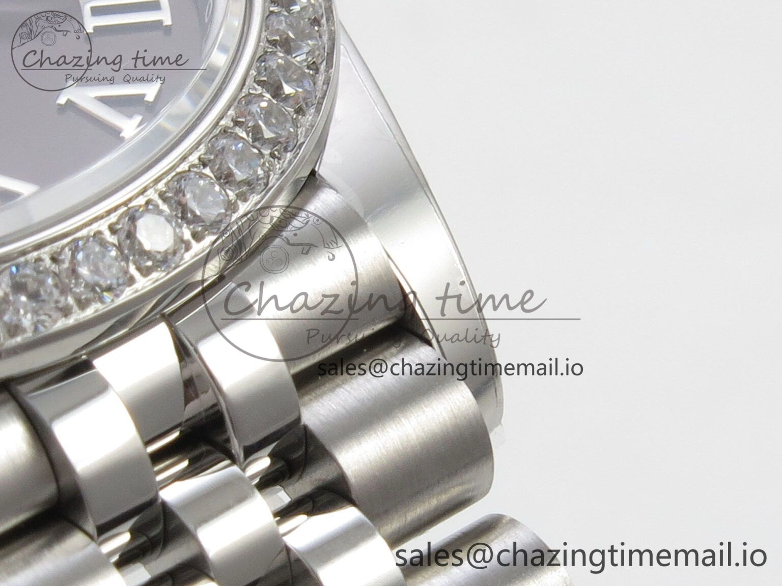 DateJust 31 278274 THBF 1:1 Best Edition 904L Steel Brown Roman Dial Diamonds Bezel on SS Jubilee Bracelet HZ Cal.2236