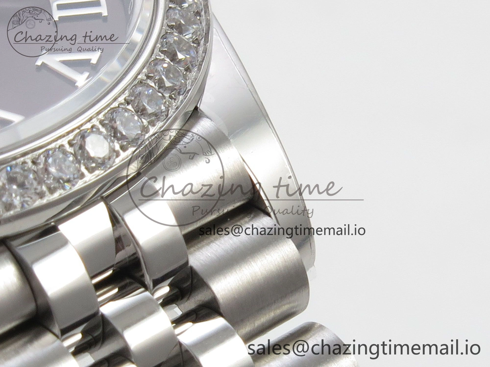 DateJust 31 278274 THBF 1:1 Best Edition 904L Steel Brown Roman Dial Diamonds Bezel on SS Jubilee Bracelet HZ Cal.2236