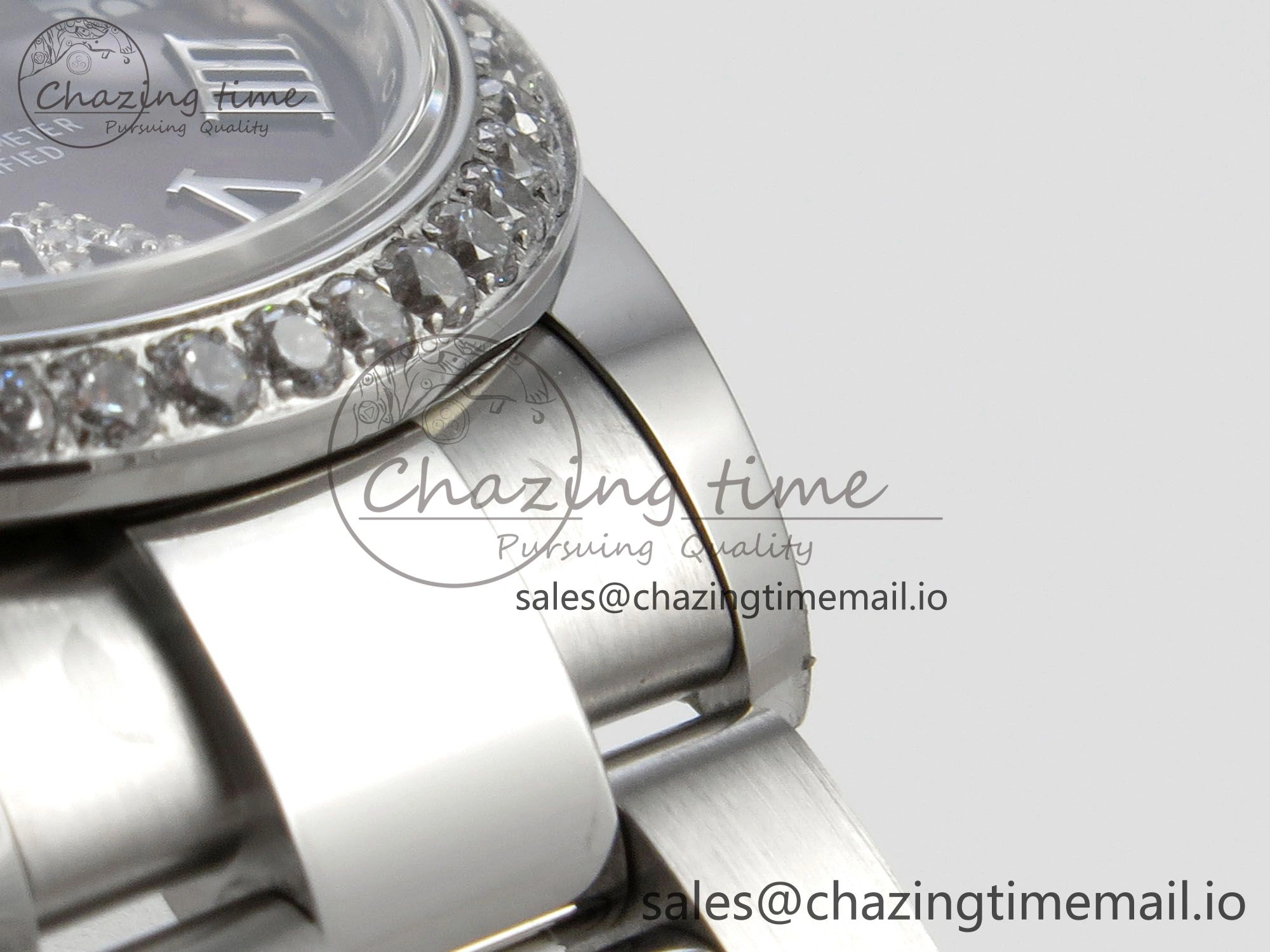DateJust 31 278274 THBF 1:1 Best Edition 904L Steel Brown Roman Dial Diamonds Bezel on SS Oyster Bracelet HZ Cal.2236