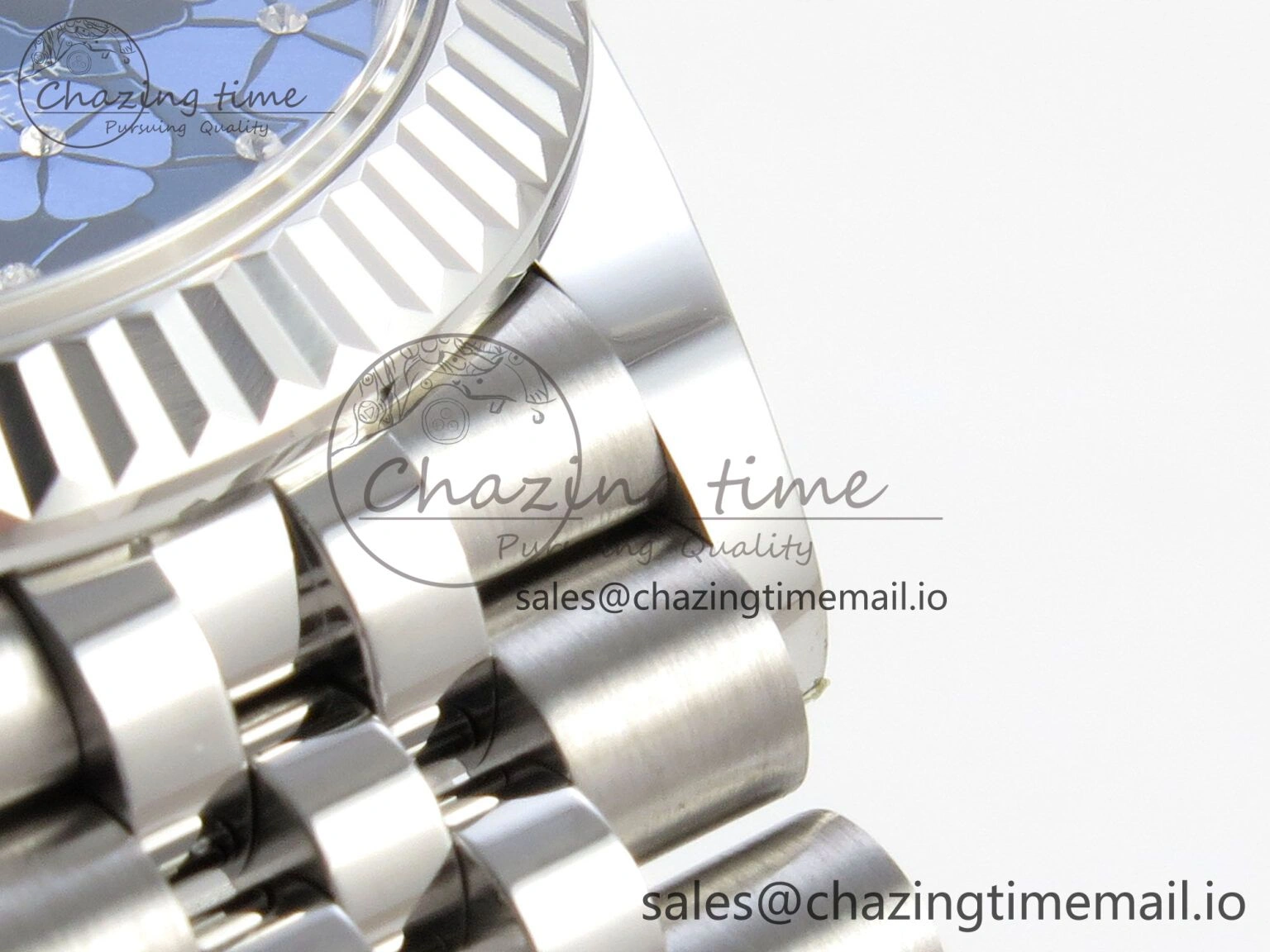 DateJust 31 278274 THBF 1:1 Best Edition 904L Steel Fluted Blue Floral Dial on SS Jubilee Bracelet HZ Cal.2236