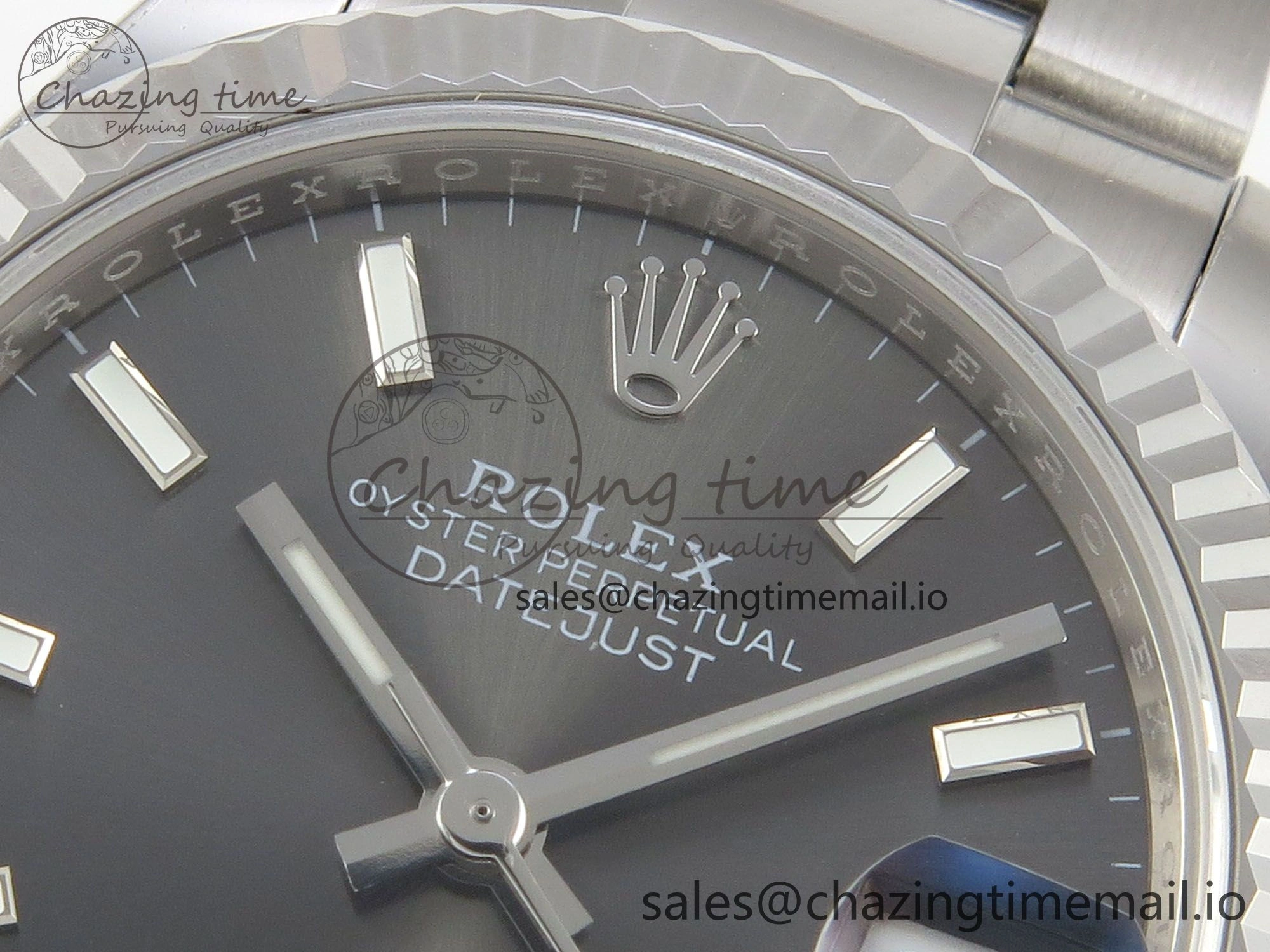 DateJust 31 278274 THBF 1:1 Best Edition 904L Steel Gray Dial Stick Marker on SS Oyster Bracelet HZ Cal.2236