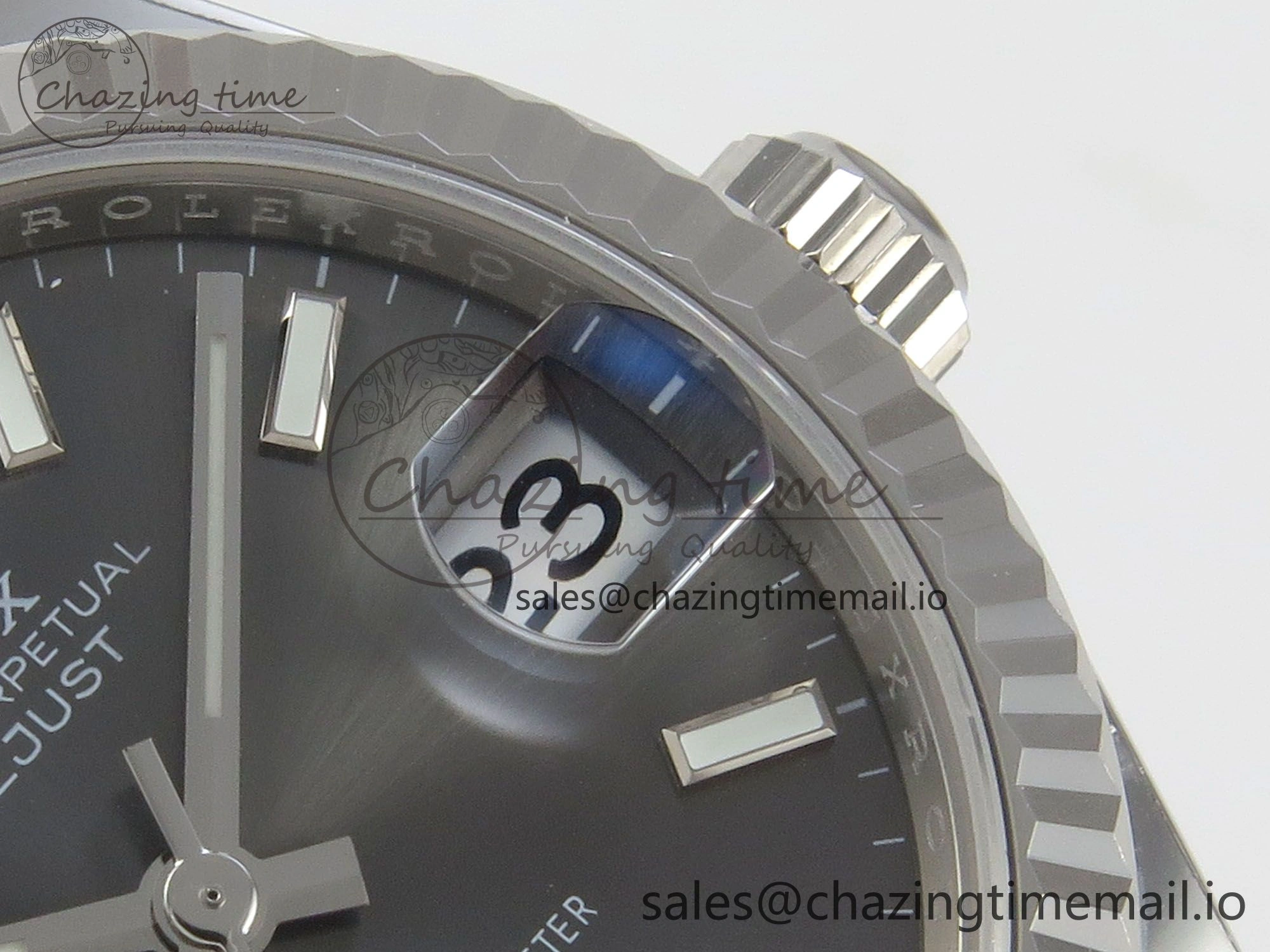 DateJust 31 278274 THBF 1:1 Best Edition 904L Steel Gray Dial Stick Marker on SS Oyster Bracelet HZ Cal.2236