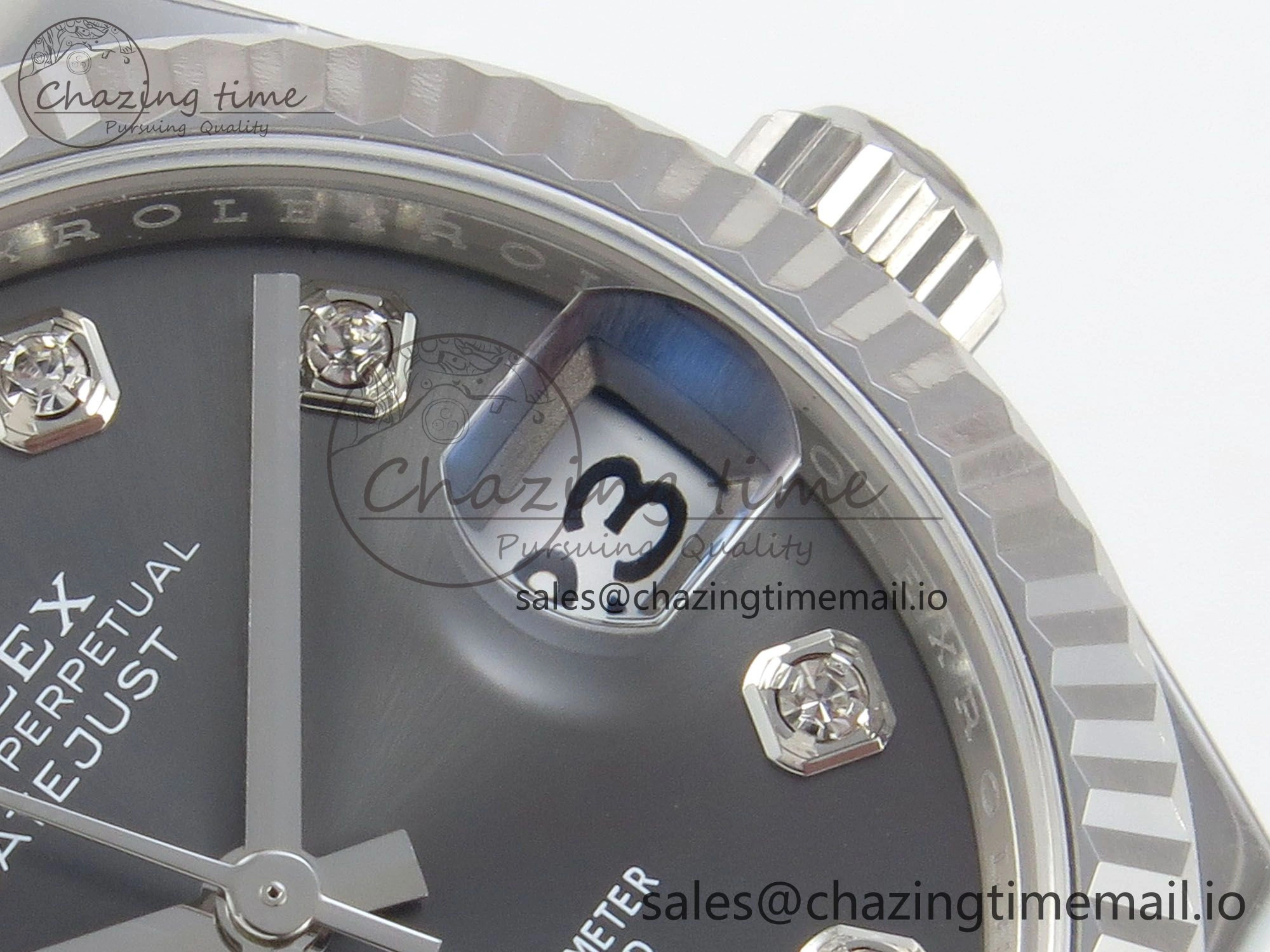 DateJust 31 278274 THBF 1:1 Best Edition 904L Steel Gray Diamond Dial on SS Jubilee Bracelet HZ Cal.2236