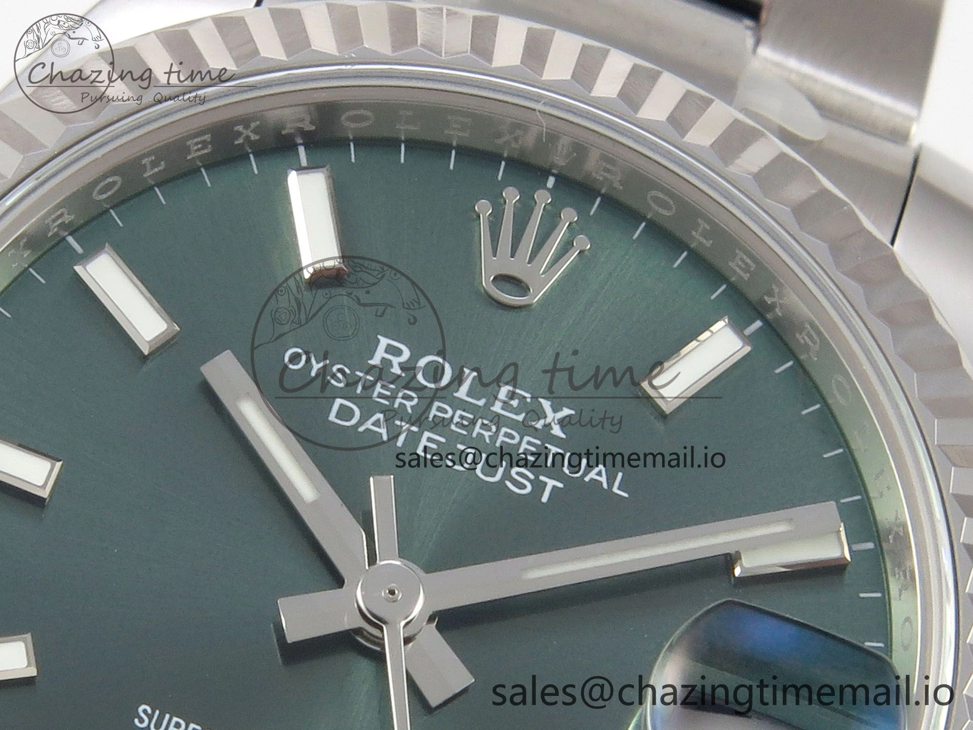 DateJust 31 278274 THBF 1:1 Best Edition 904L Steel Green Dial Stick Marker on SS Oyster Bracelet HZ Cal.2236