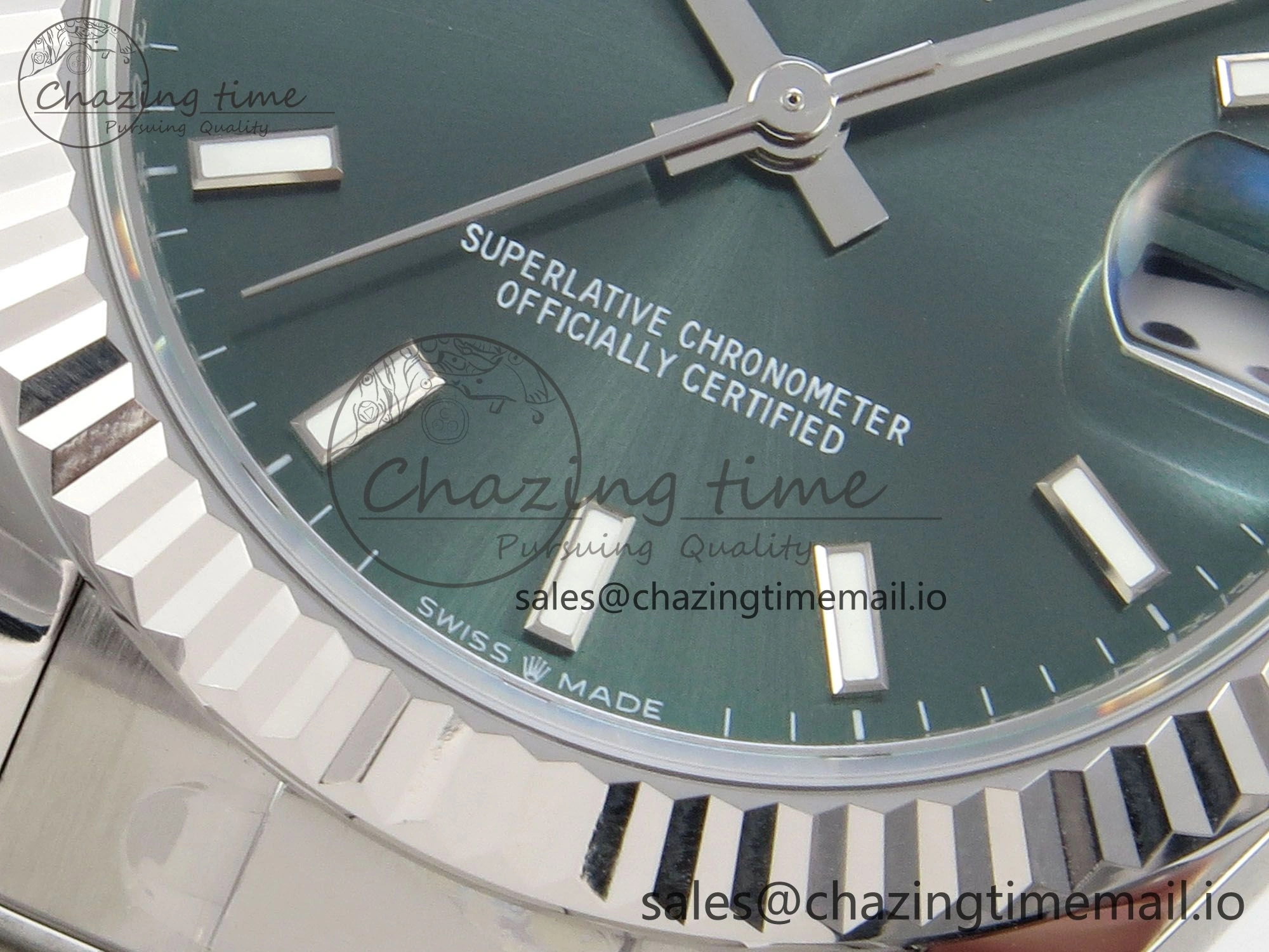 DateJust 31 278274 THBF 1:1 Best Edition 904L Steel Green Dial Stick Marker on SS Oyster Bracelet HZ Cal.2236
