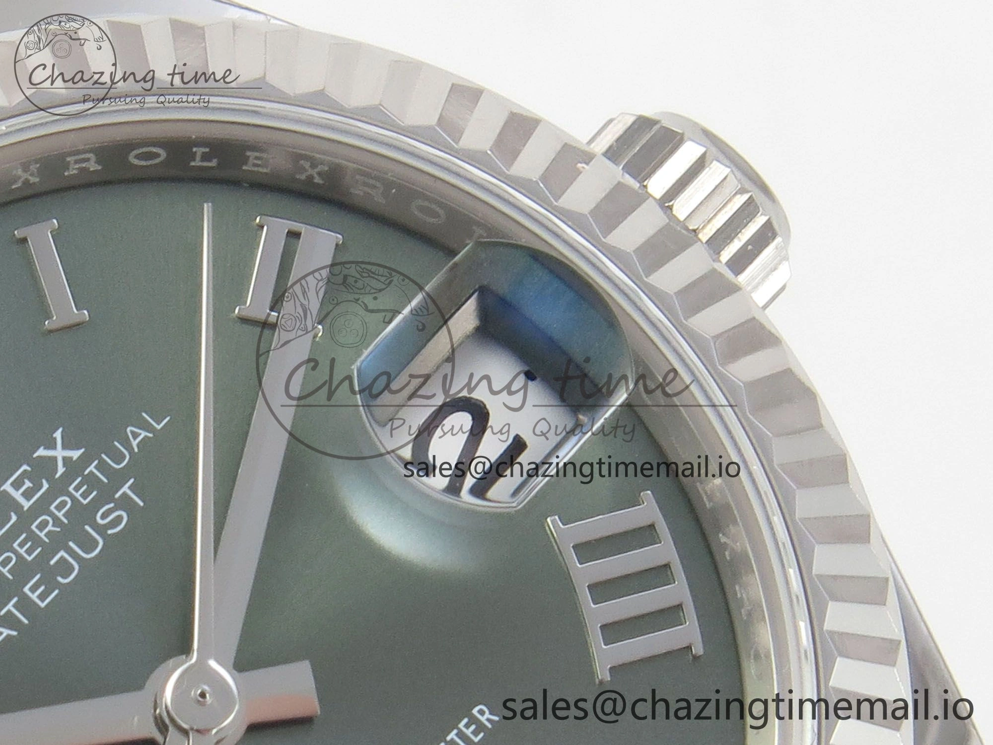 DateJust 31 278274 THBF 1:1 Best Edition 904L Steel Green Roman Dial on SS Jubilee Bracelet HZ Cal.2236