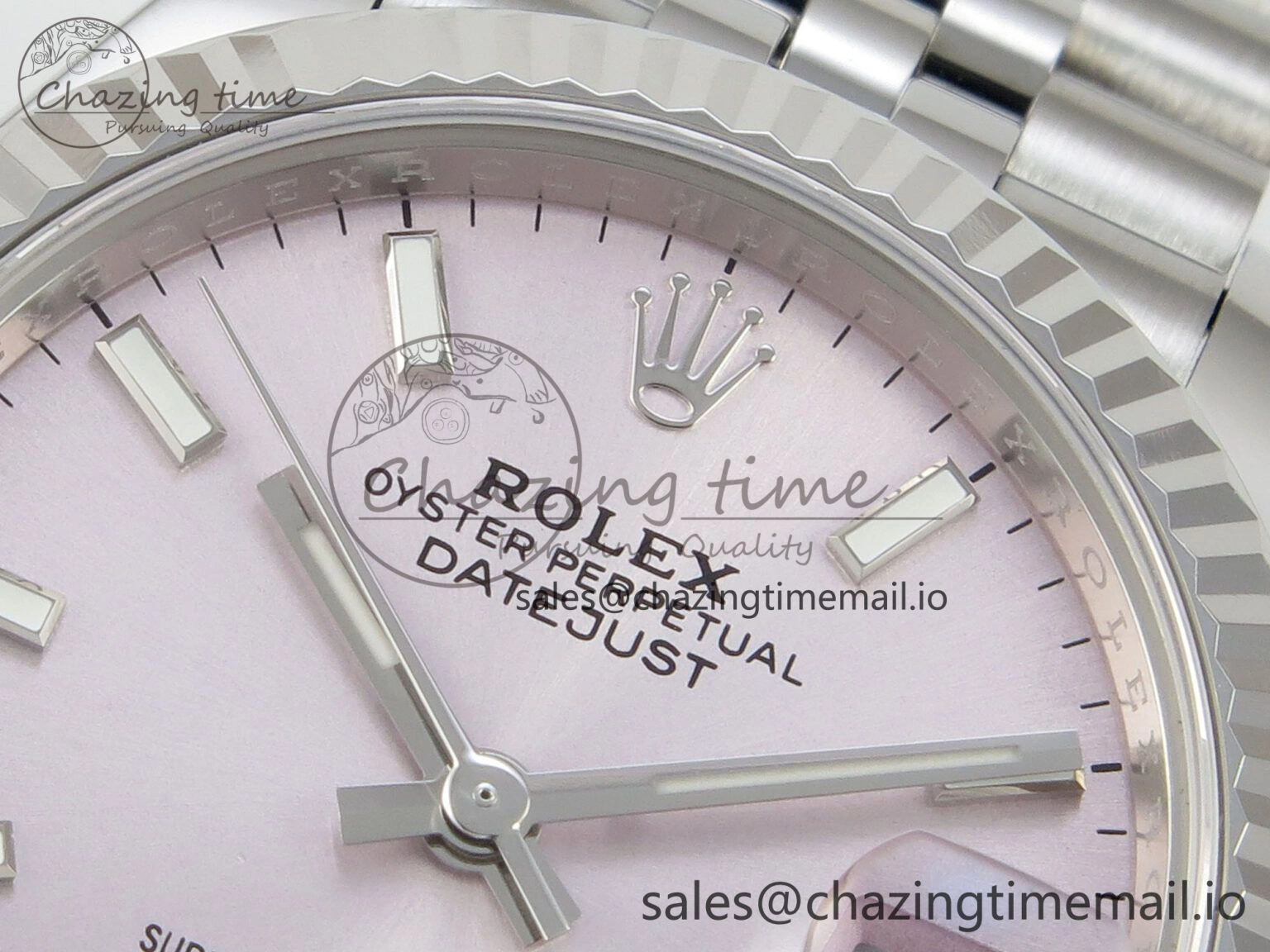DateJust 31 278274 THBF 1:1 Best Edition 904L Steel Pink Dial Stick Marker on SS Jubilee Bracelet HZ Cal.2236