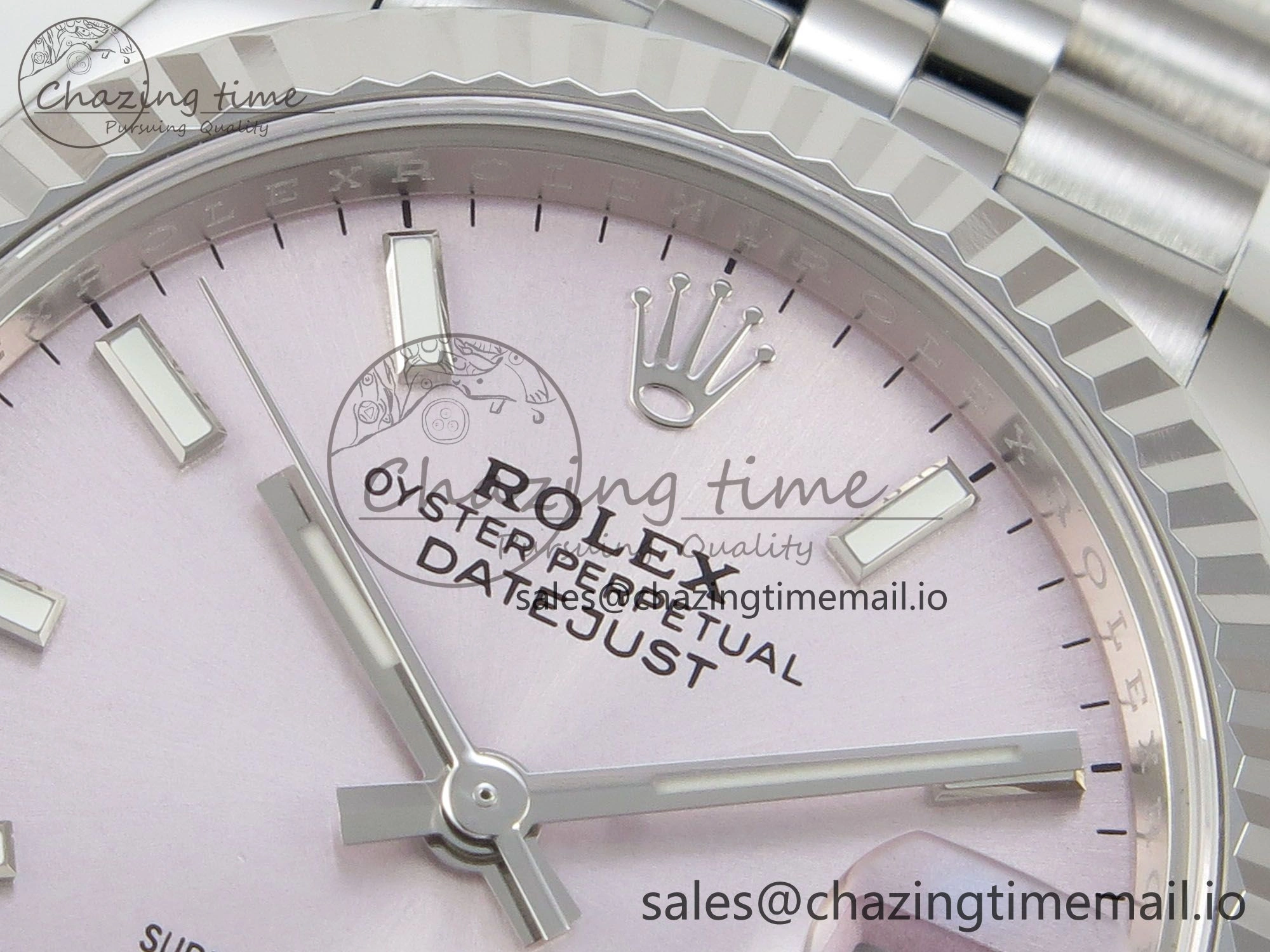 DateJust 31 278274 THBF 1:1 Best Edition 904L Steel Pink Dial Stick Marker on SS Jubilee Bracelet HZ Cal.2236