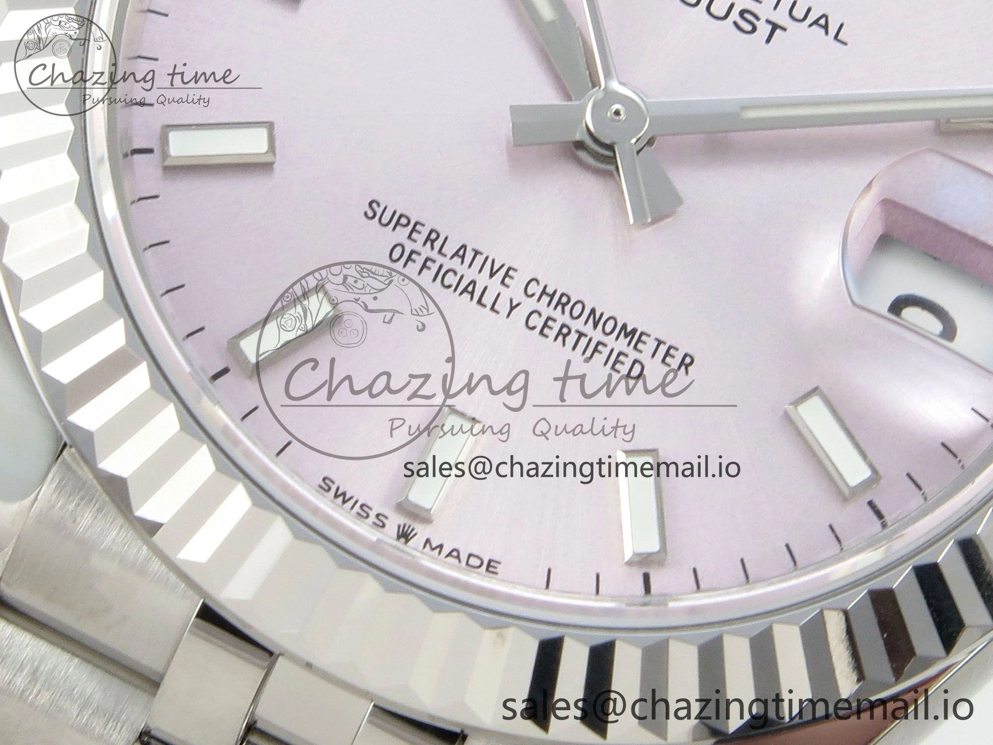 DateJust 31 278274 THBF 1:1 Best Edition 904L Steel Pink Dial Stick Marker on SS Jubilee Bracelet HZ Cal.2236