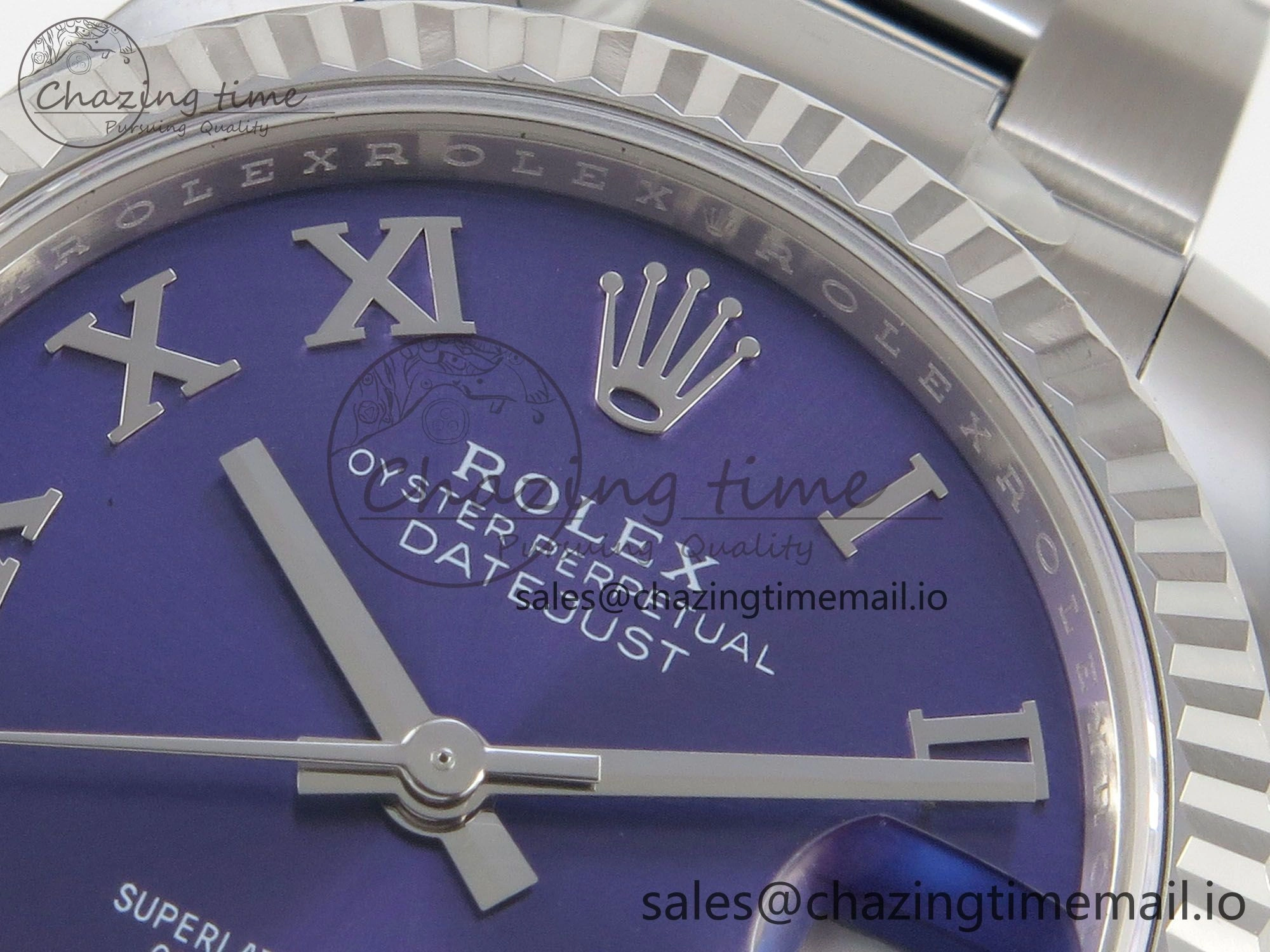 DateJust 31 278274 THBF 1:1 Best Edition 904L Steel Purple Dial on SS Oyster Bracelet HZ Cal.2236