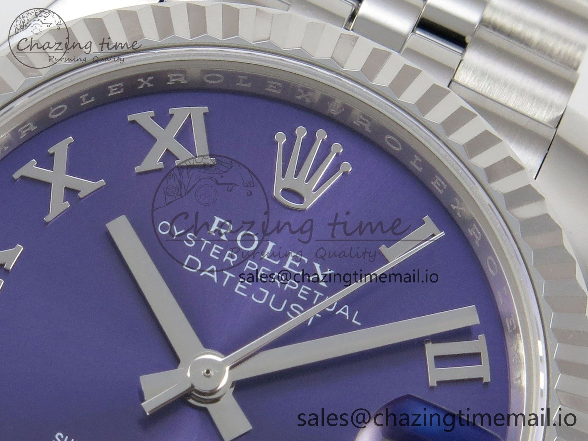 DateJust 31 278274 THBF 1:1 Best Edition 904L Steel Purple Roman Dial on SS Jubilee Bracelet HZ Cal.2236