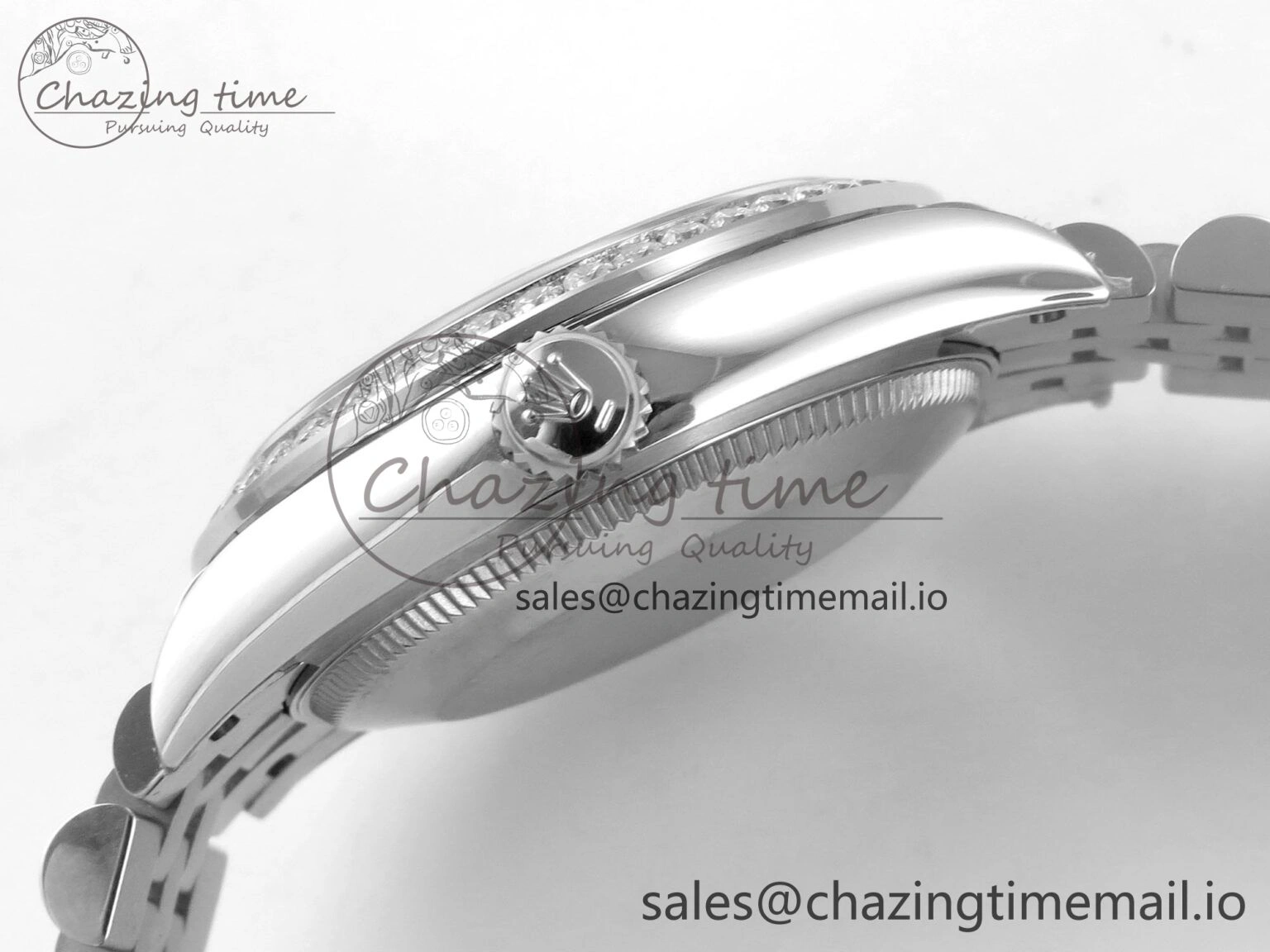 DateJust 31 278274 THBF 1:1 Best Edition 904L Steel RG Dial Stick Marker on SS Jubilee Bracelet HZ Cal.2236